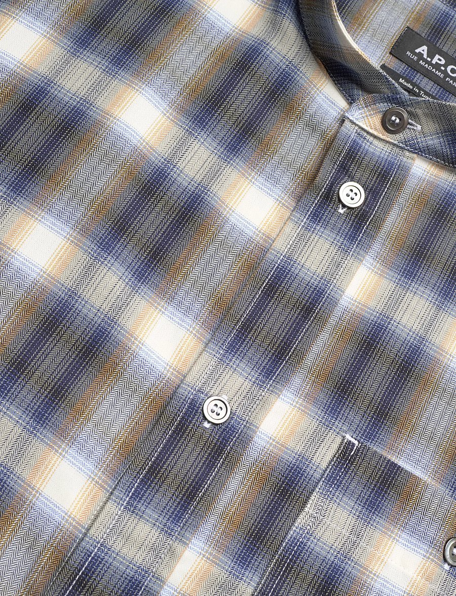 A.P.C. - Shirt Thomas - karierte hemden - bleu - 3