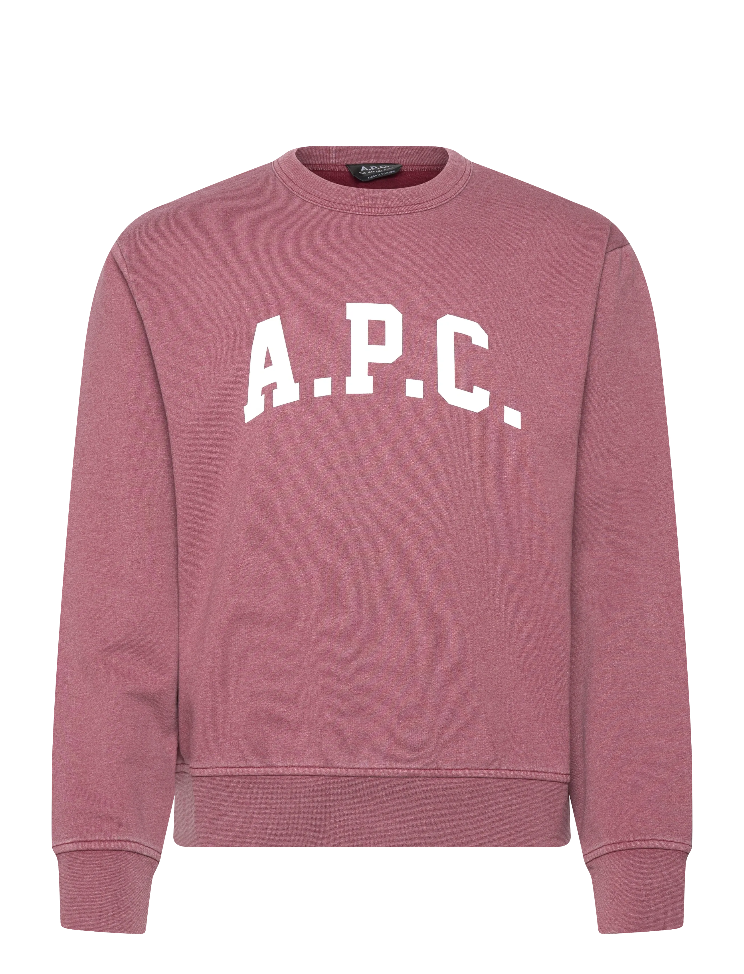 A.P.C. Sweatshirt Harris - A.P.C. - ROUGE FONCE/BLANC / burgundy