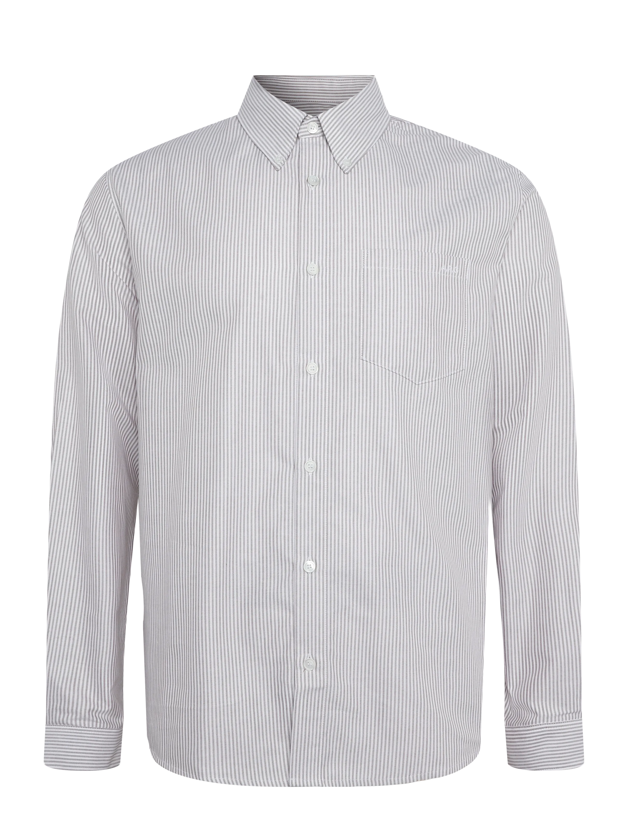 A.P.C. chemise new greg - Triibulised särgid - CAMEL / beige