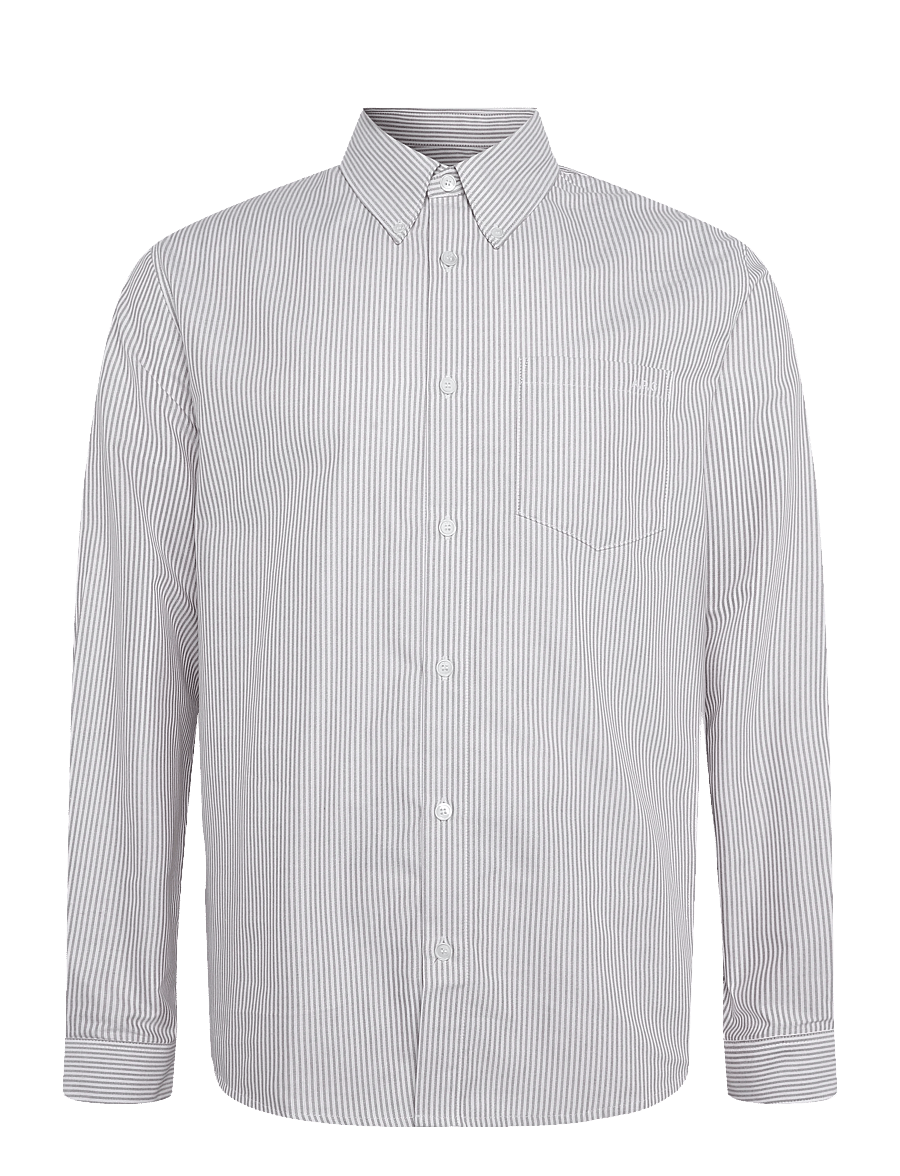 A.P.C. - chemise new greg - triibulised särgid - camel - 0