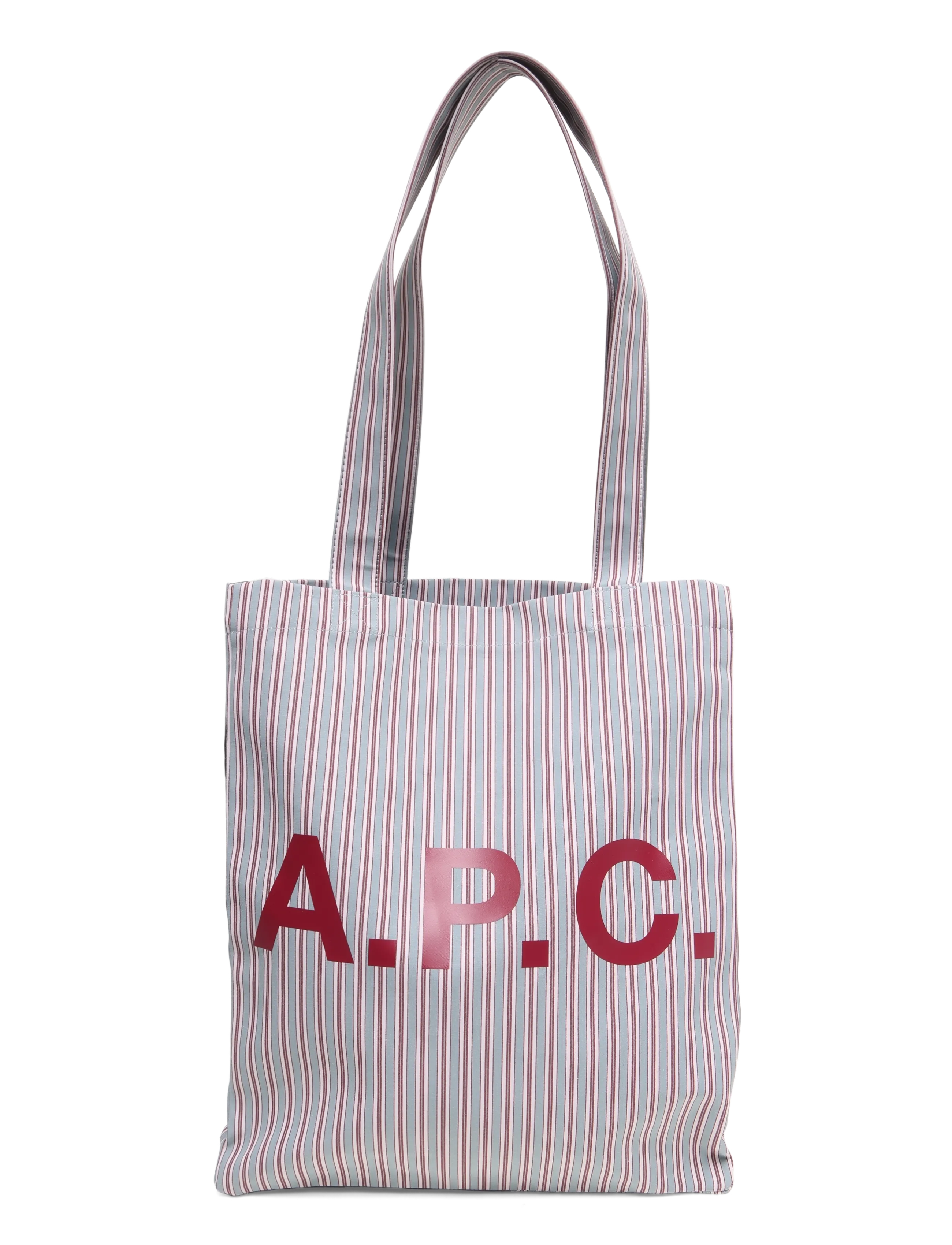 A.P.C. tote lou - Tote Bags - ALMOND GREEN / blue