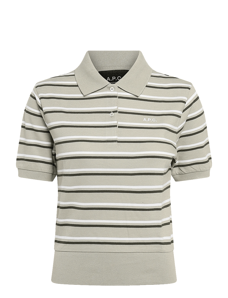 A.P.C. - Oceane (GOTS) - poloshirts - khaki - 0