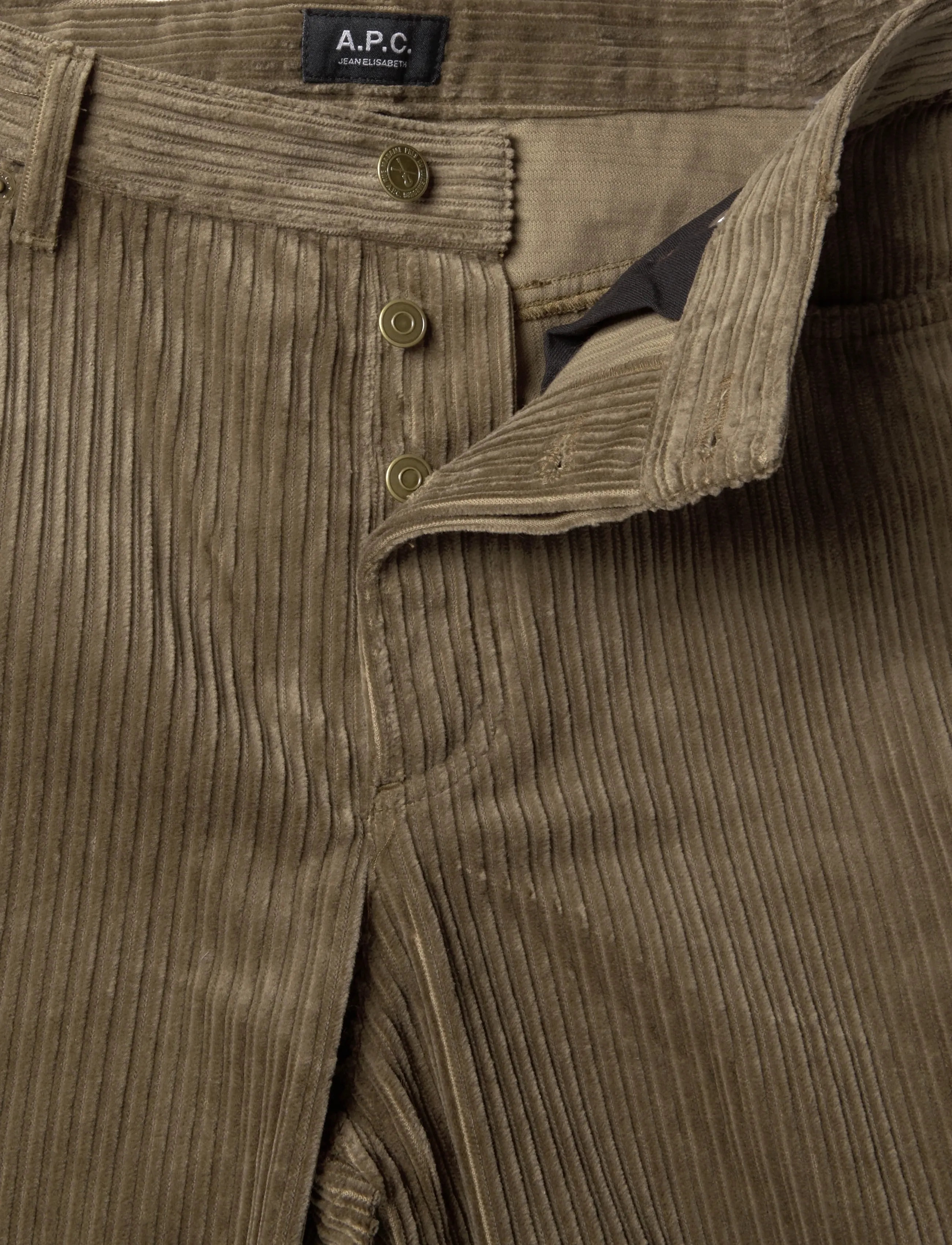 A.P.C. - Elisabeth - velvetpüksid - taupe - 2