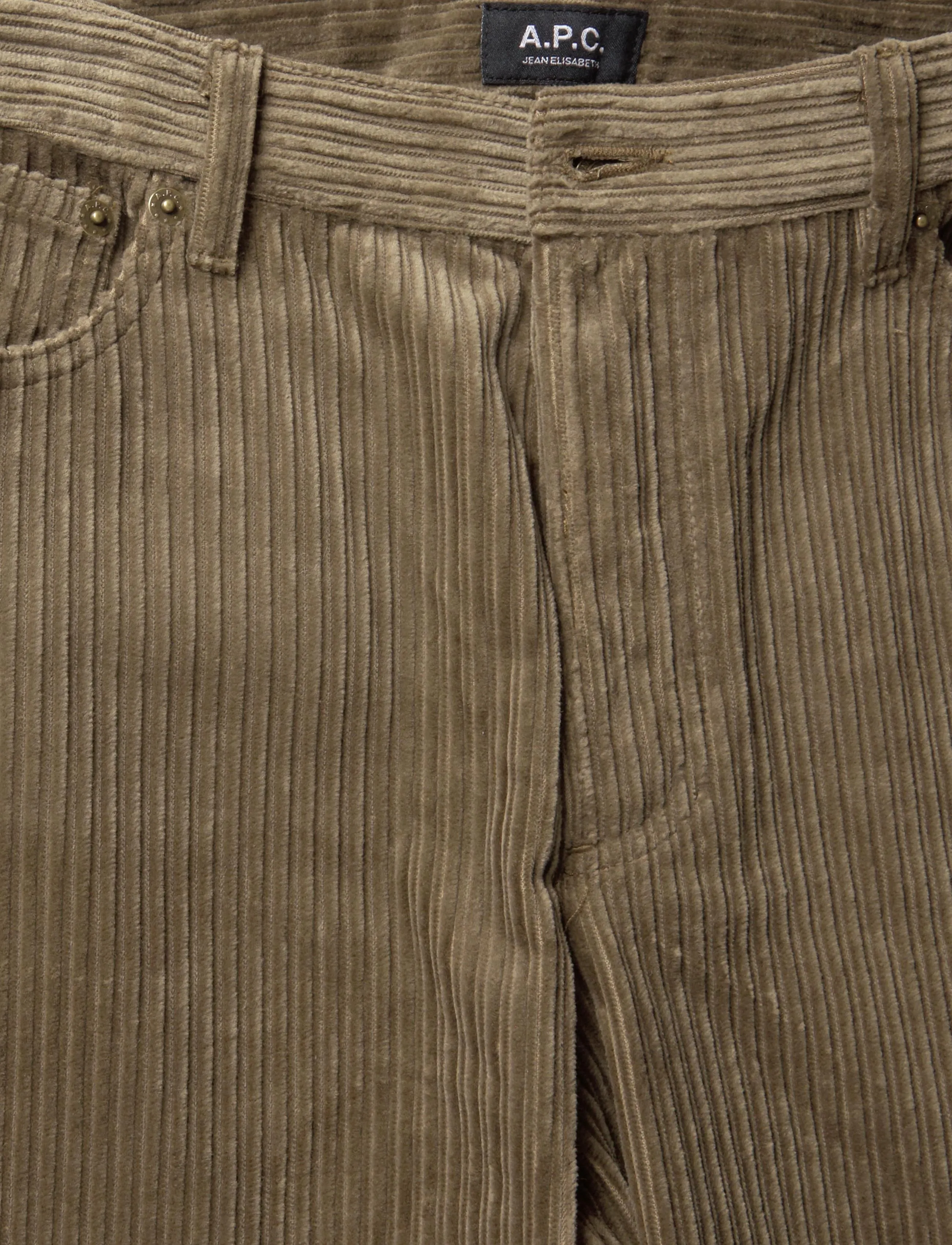 A.P.C. - Elisabeth - velvetpüksid - taupe - 3