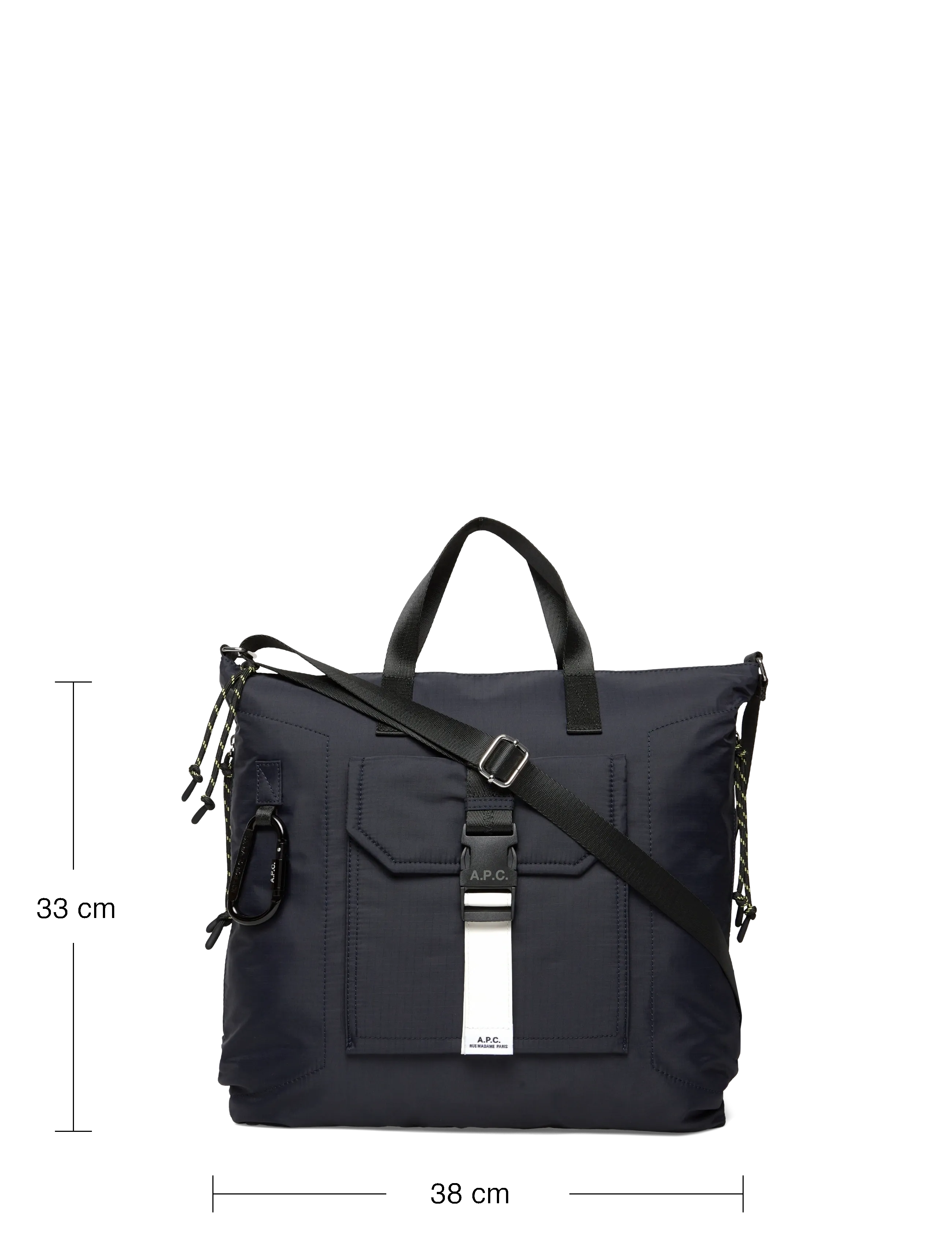 A.P.C. - tote trek - tote bags - dark navy - 3