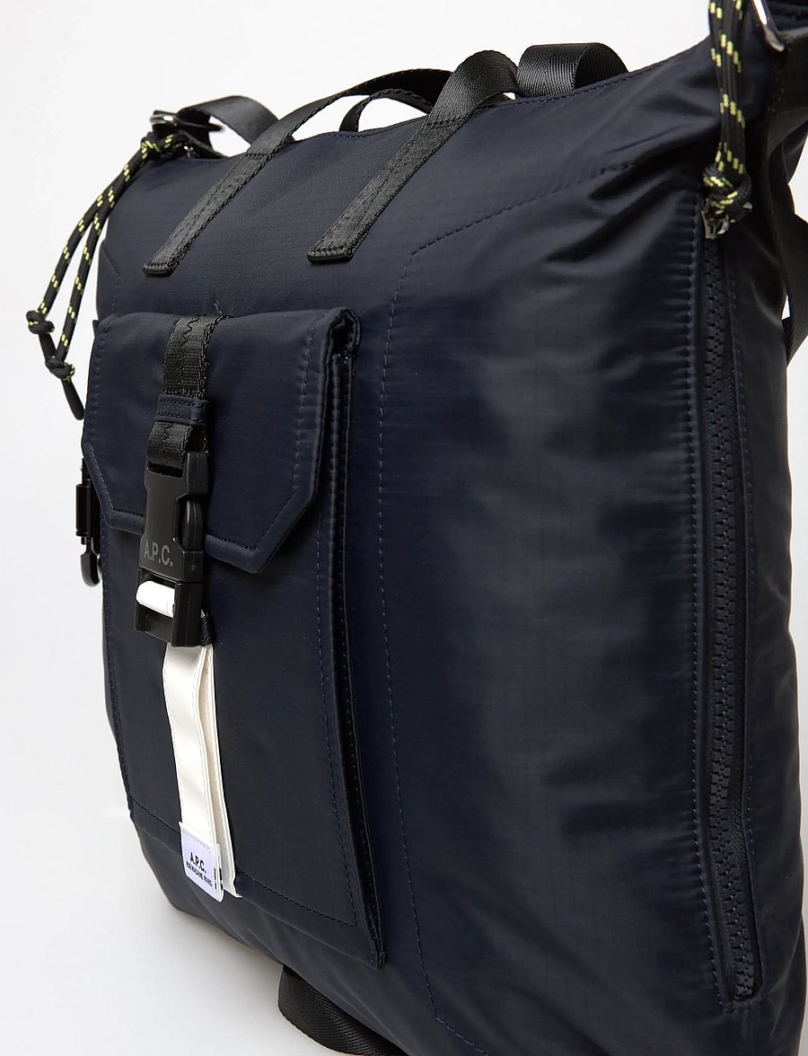 A.P.C. - tote trek - tote bags - dark navy - 4