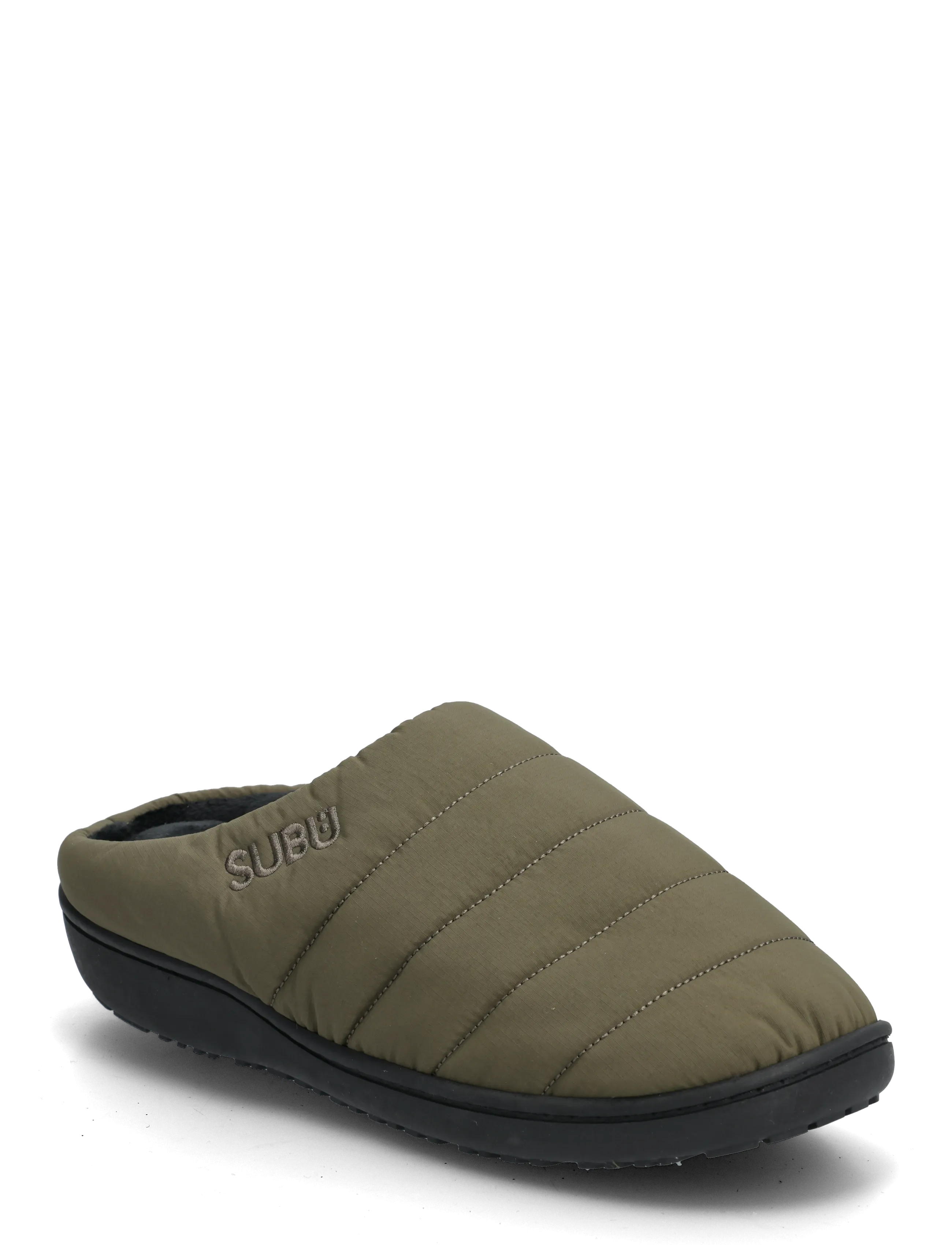A.P.C. Subu Shoes F-Line, Kvinder, Quilted Hjemmesko, Kakigrøn, Str: 37-38