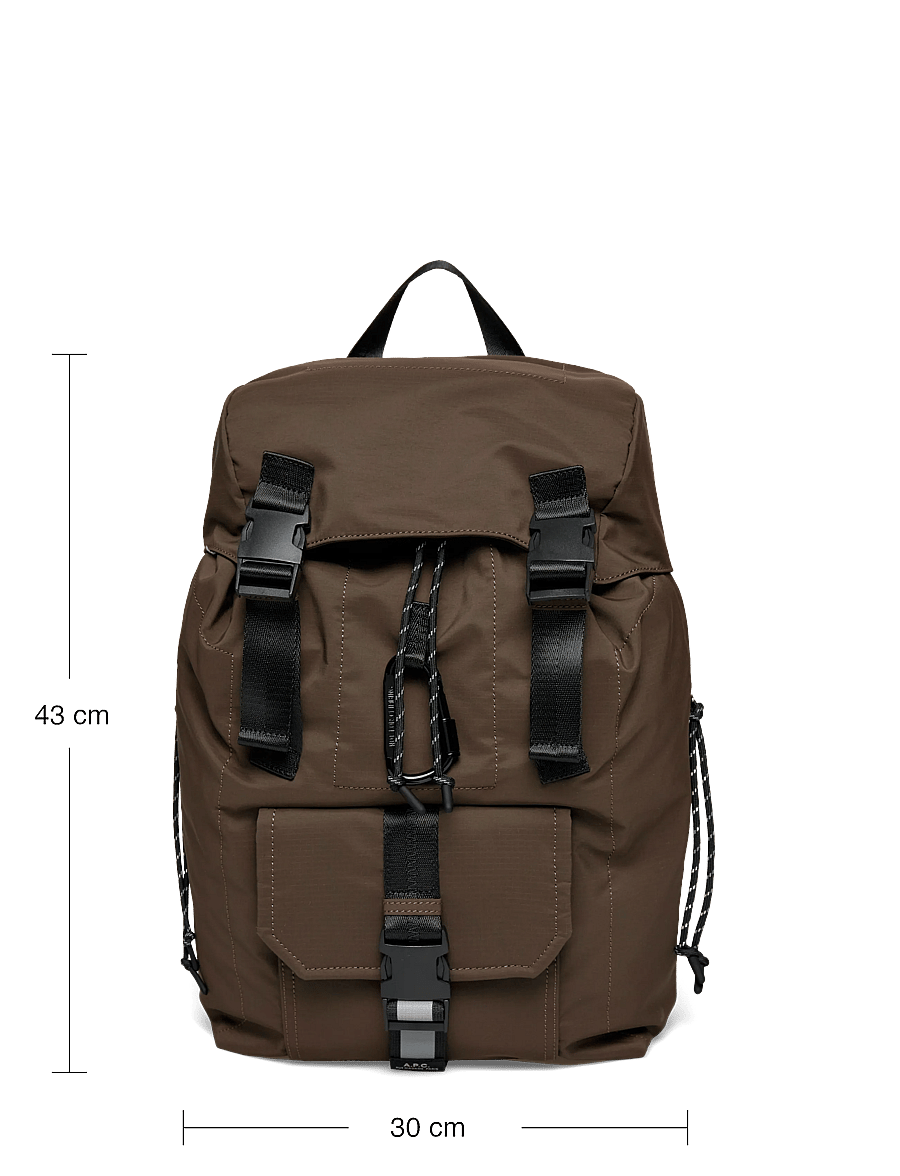 A.P.C. - sac à dos trek 2.0 - shop by occasion - dark khaki - 3