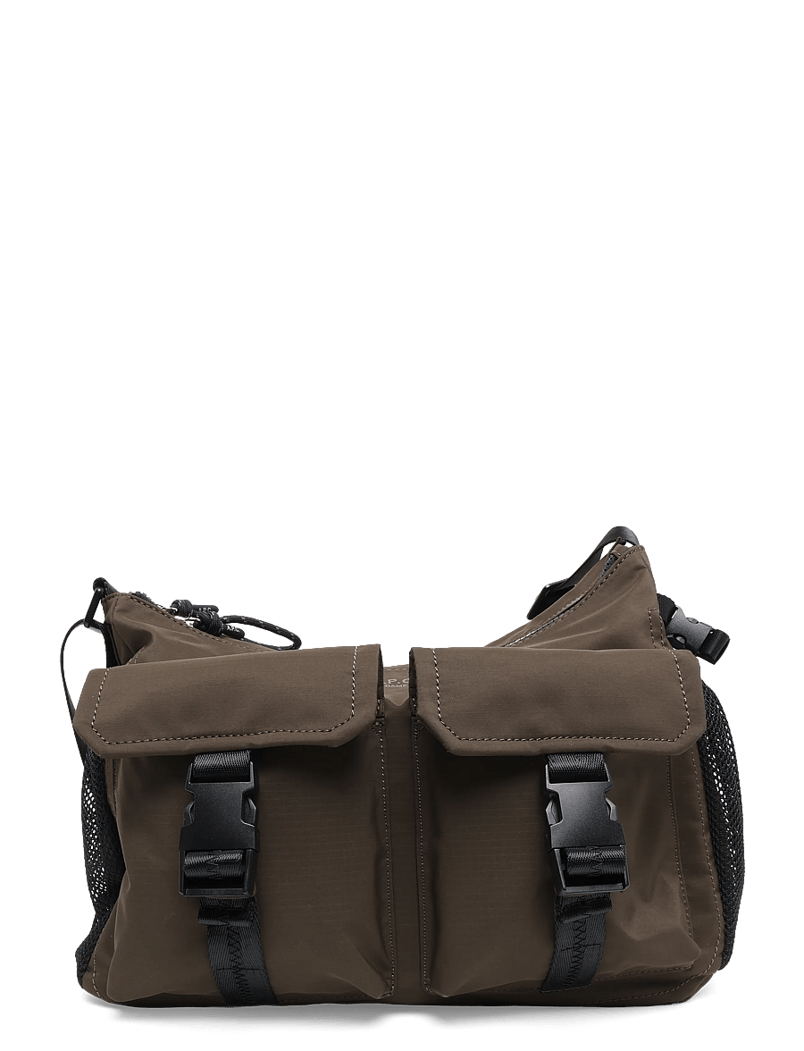 A.P.C. - sac trek - skuldertasker - dark khaki - 0