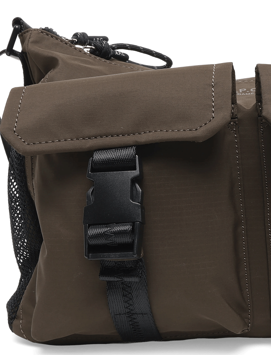 A.P.C. - sac trek - skuldertasker - dark khaki - 3