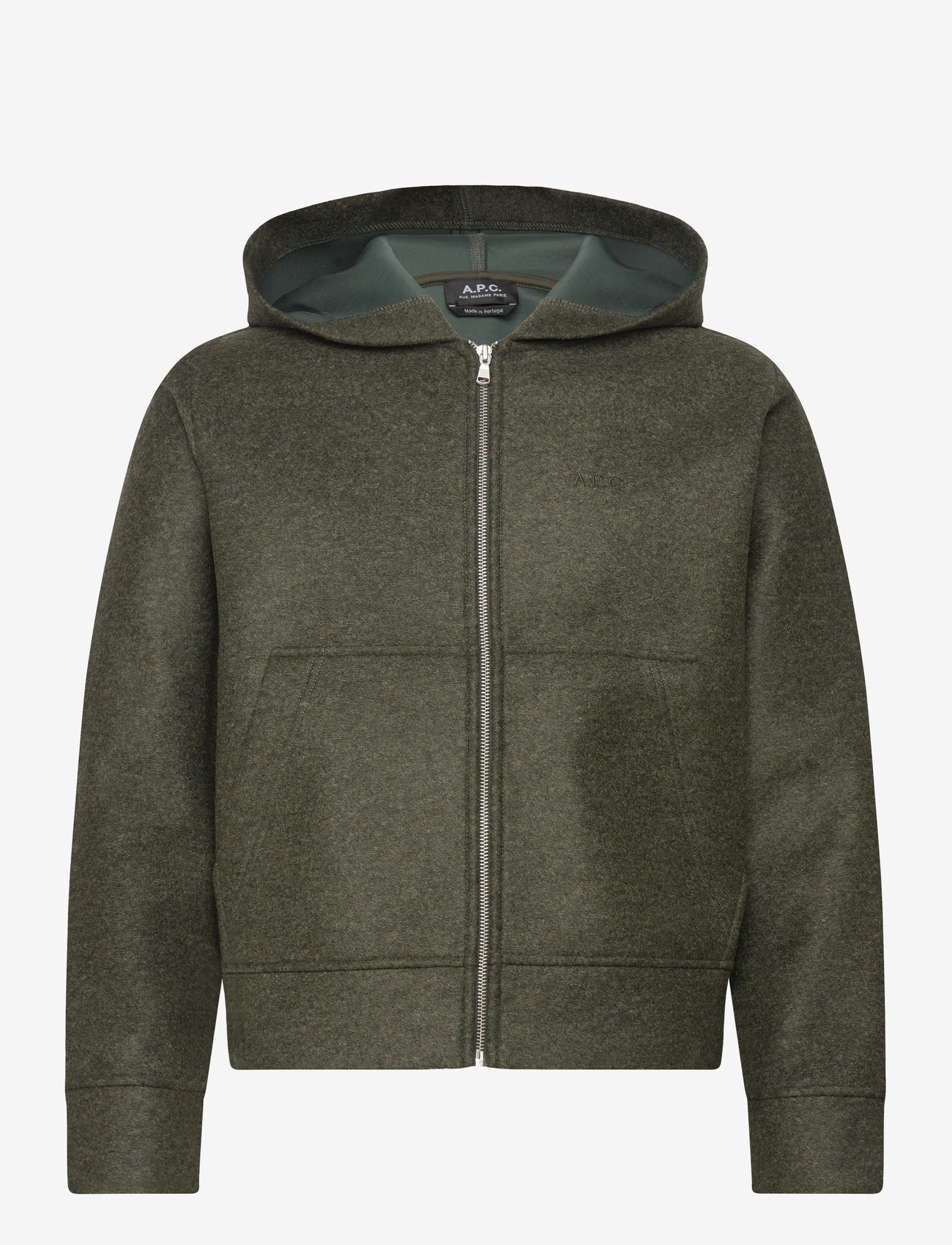 A.P.C. - Sweatshirt Alvin - vindjakker - vert fonce - 0