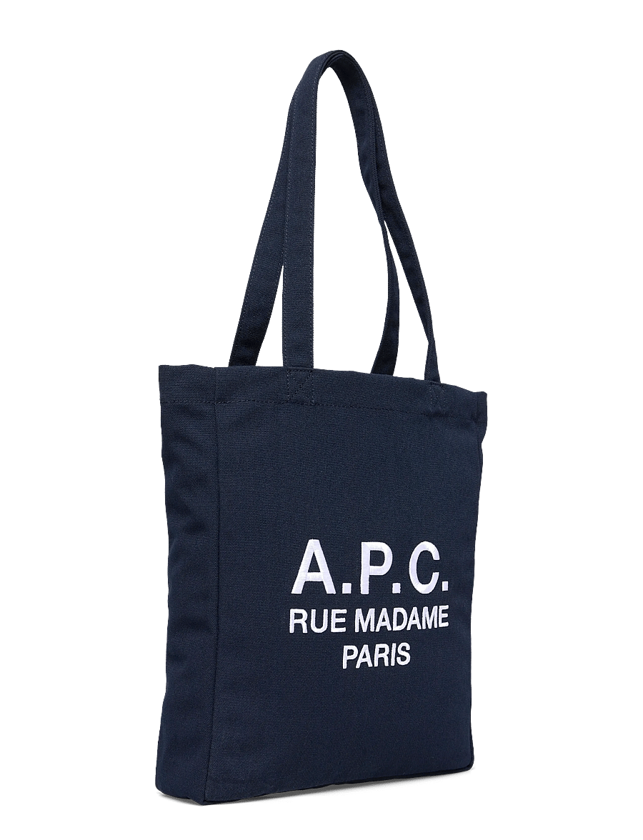A.P.C. - tote lou rue madame - shoppingväskor - dark navy - 2
