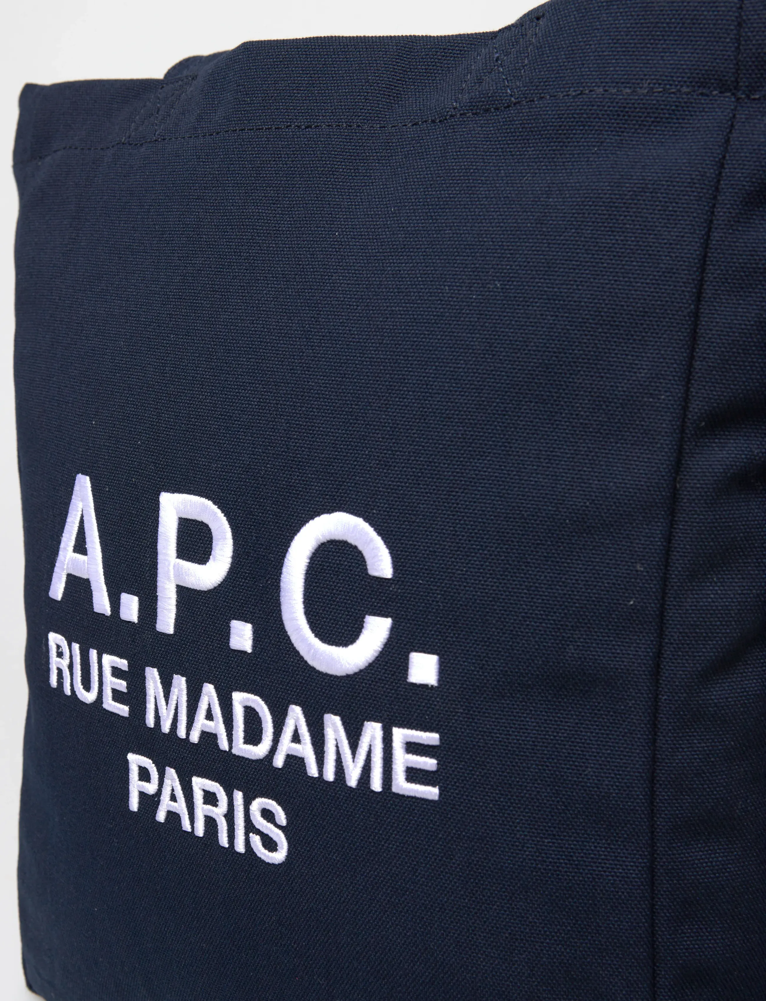 A.P.C. - tote lou rue madame - shopper töskur - dark navy - 4