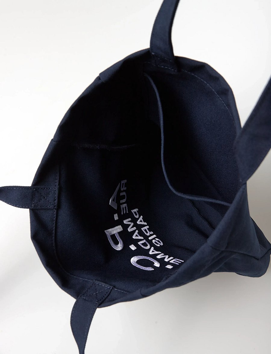 A.P.C. - tote lou rue madame - shoppingväskor - dark navy - 5