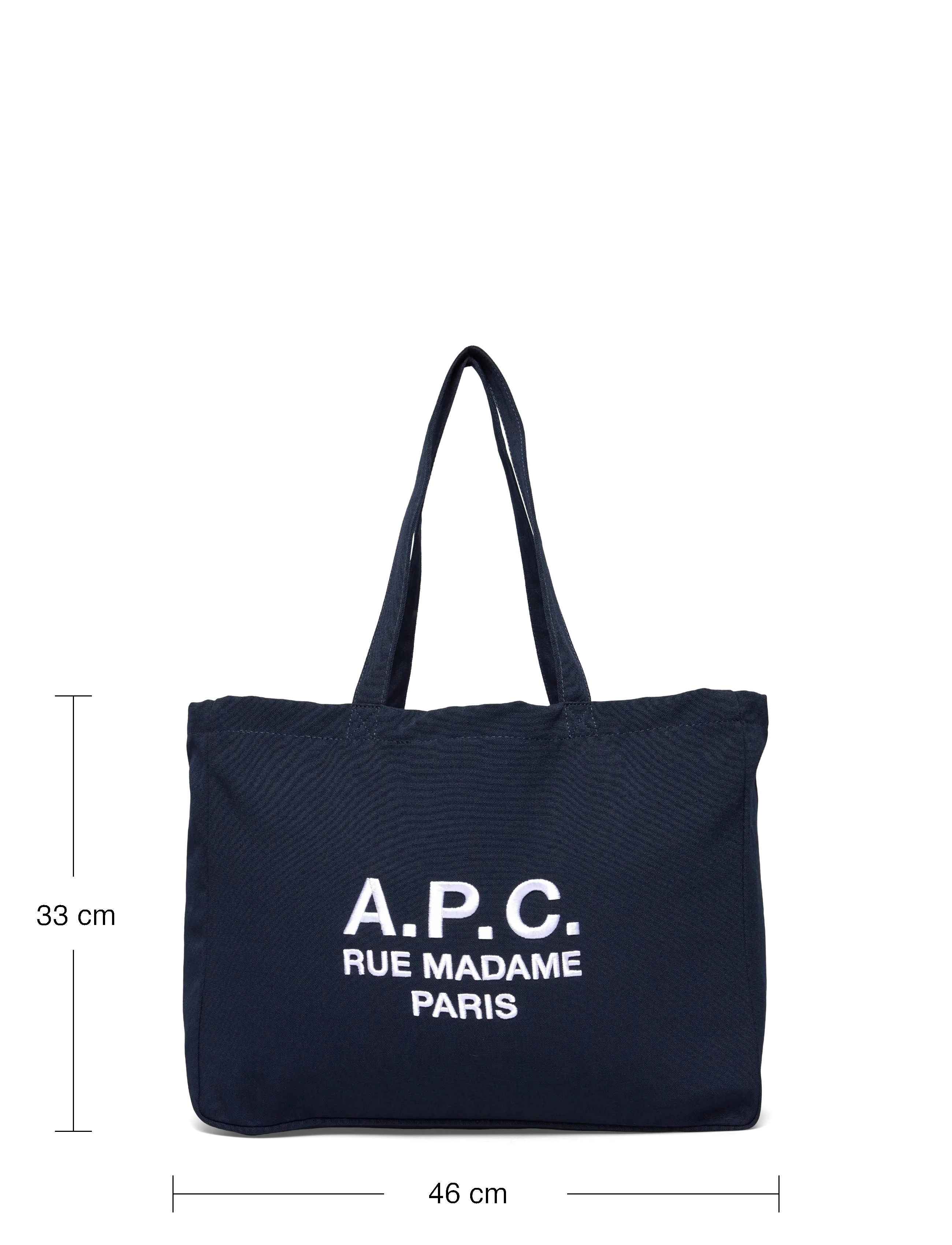 A.P.C. - shopping diane rue madame - tote bags - dark navy - 3