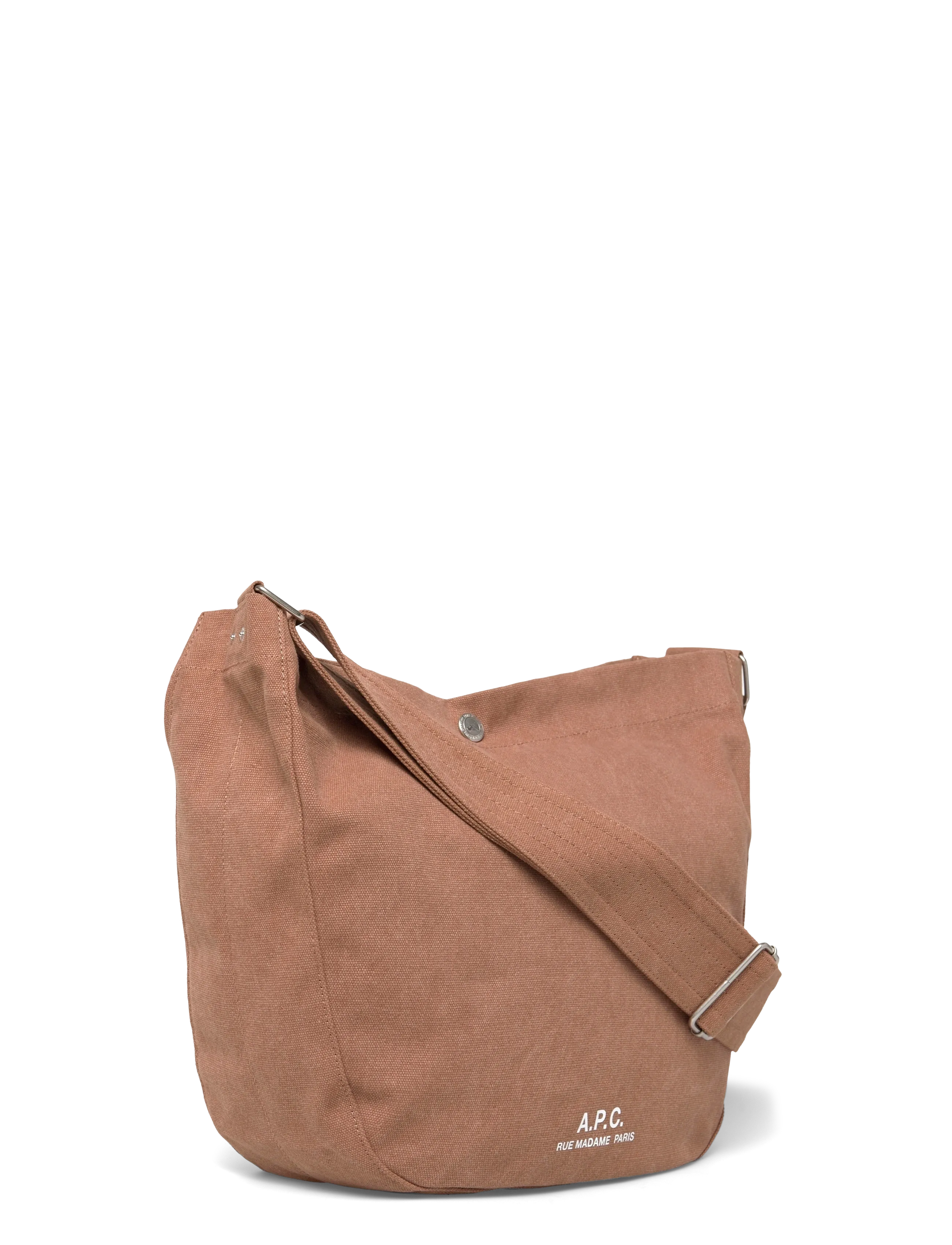 A.P.C. - besace journal - festmode zu outlet-preisen - marron glace - 2