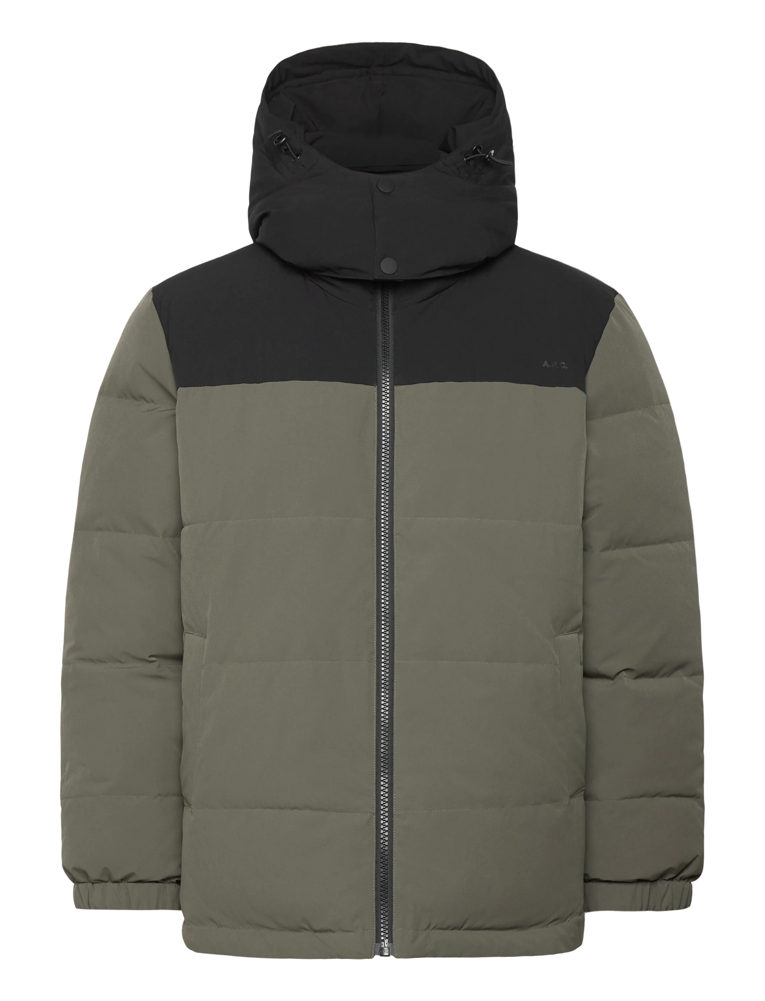 A.P.C. Down Jacket Chris - Kläder - KAKI MILITAIRE/NOIR / khaki/green