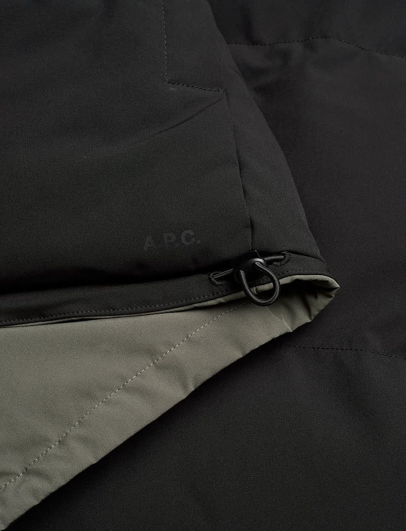 A.P.C. - Down Jacket Ted - westen - kaki militaire/noir - 5