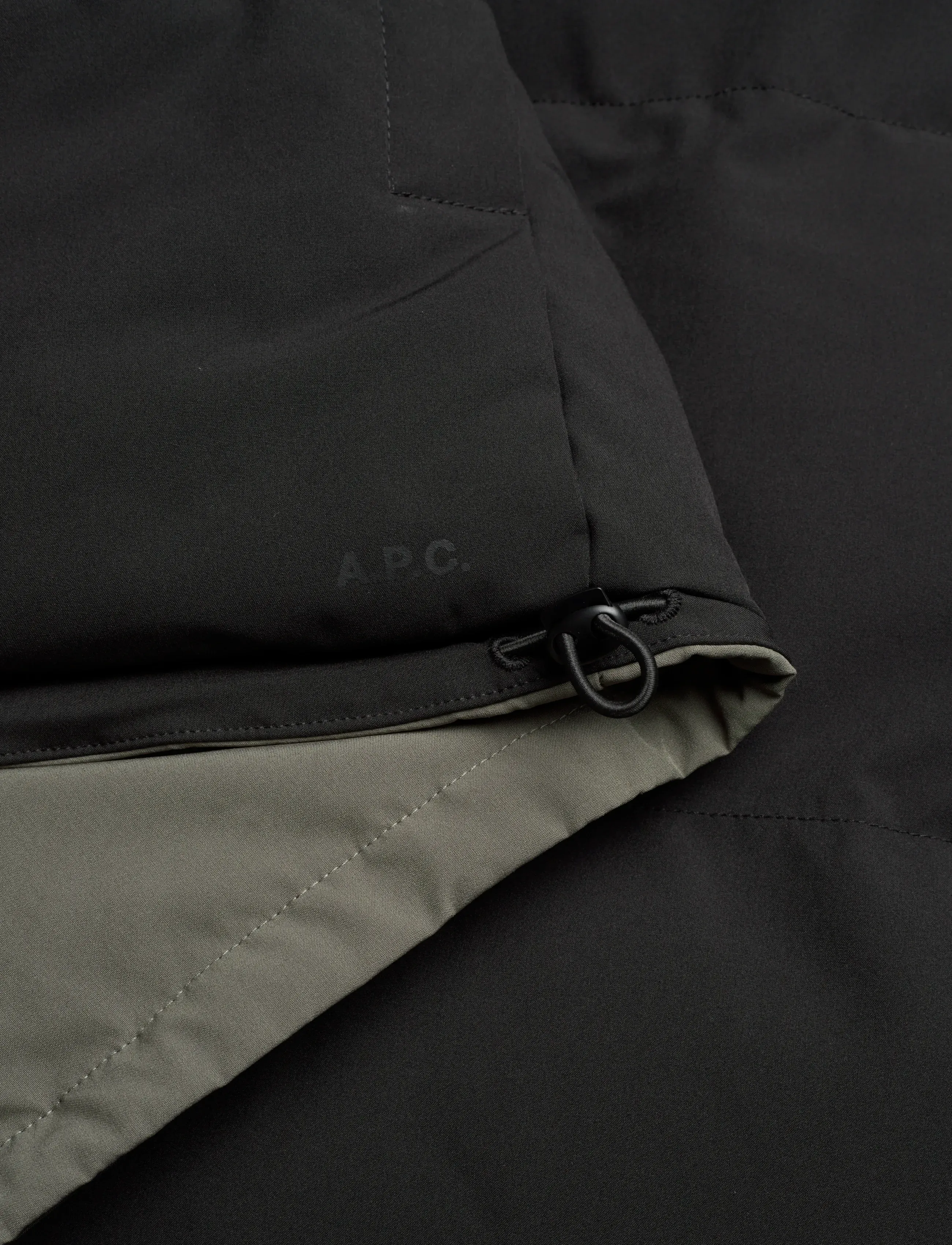 A.P.C. - Down Jacket Ted - vesti - kaki militaire/noir - 5