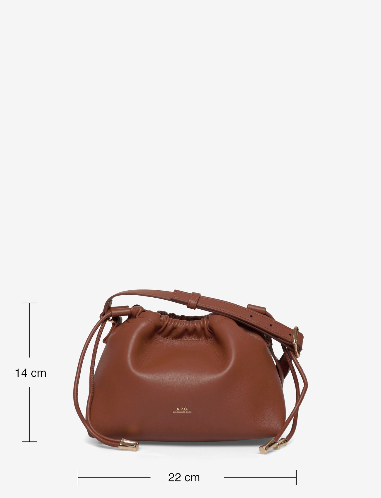 A.P.C. - SAC NINON MINI - crossbody bags - noisette - 3