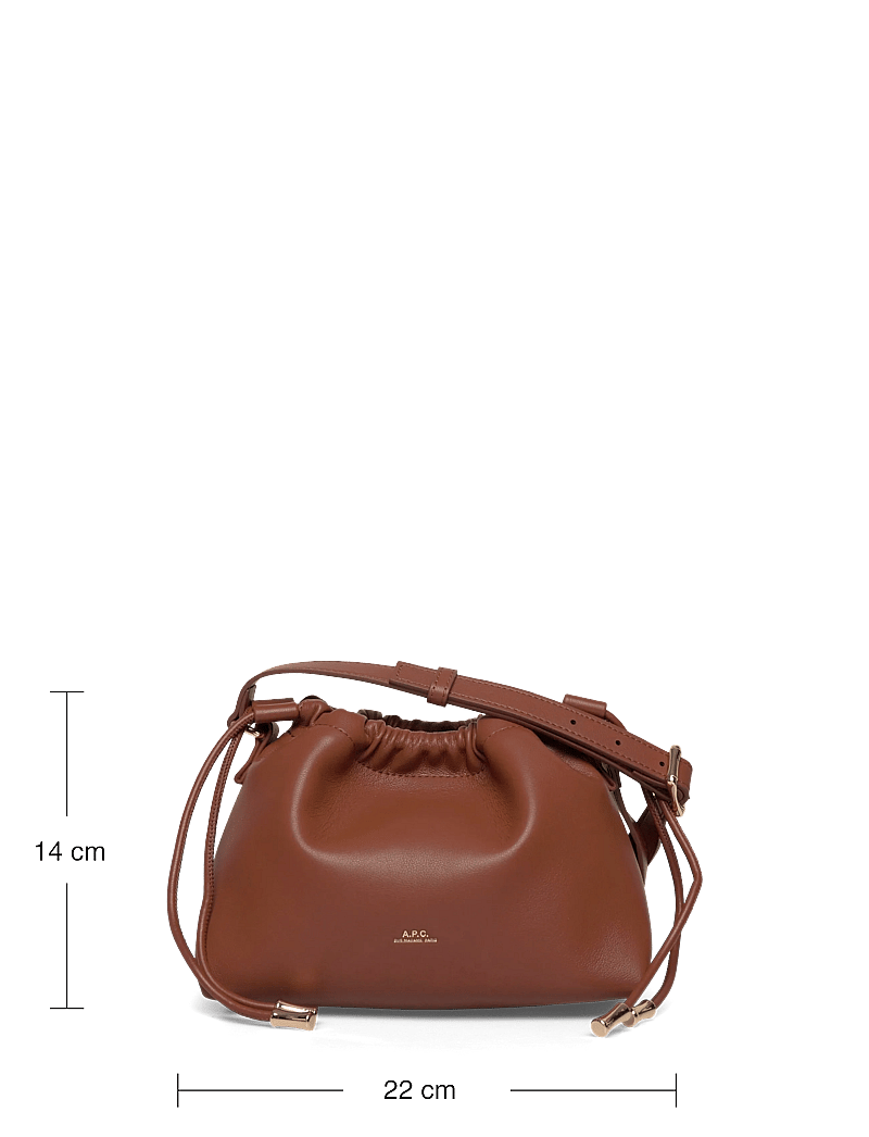 A.P.C. - SAC NINON MINI - umhängetaschen - noisette - 3