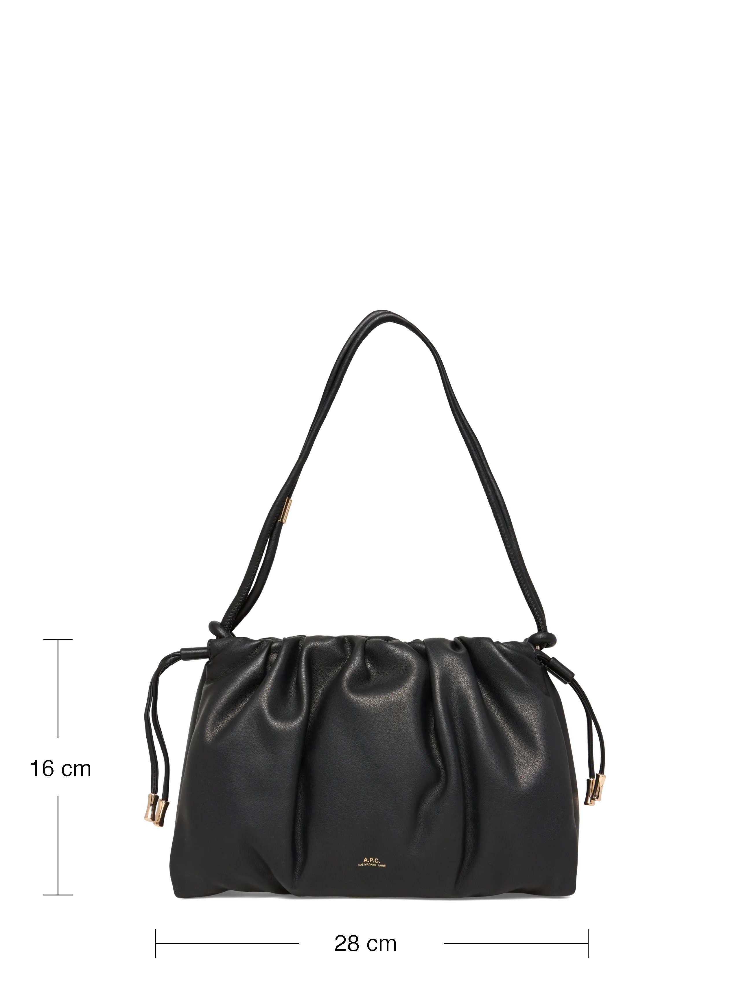 A.P.C. - SAC NINON SHOULDER - top handle tasker - noir - 3