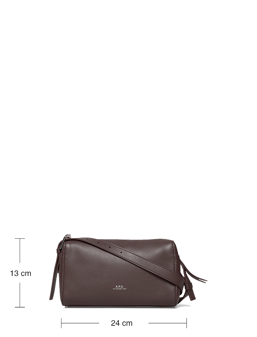 A.P.C. - camera bag nino - henkeltaschen - marron fonce - 3