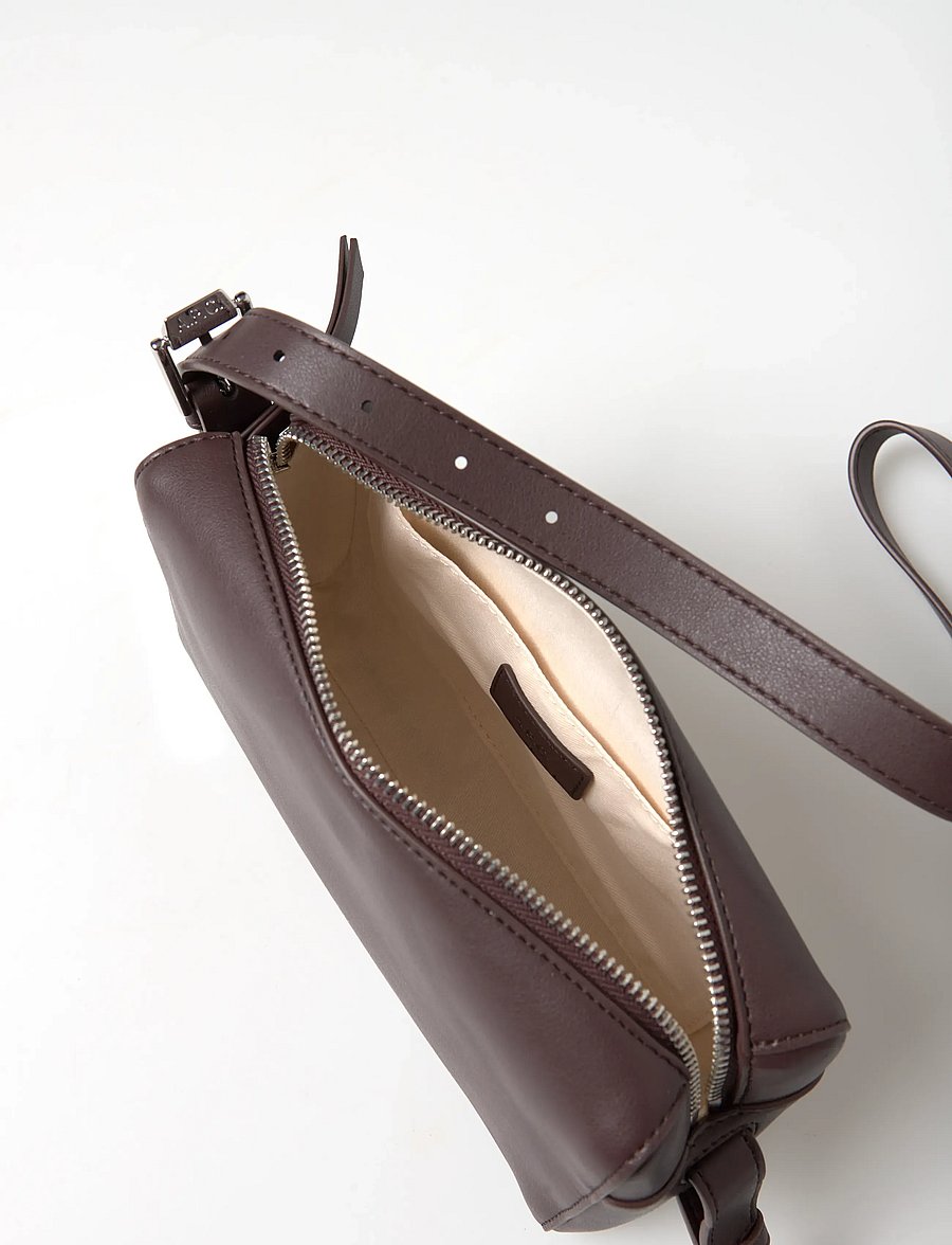 A.P.C. - camera bag nino - henkeltaschen - marron fonce - 5