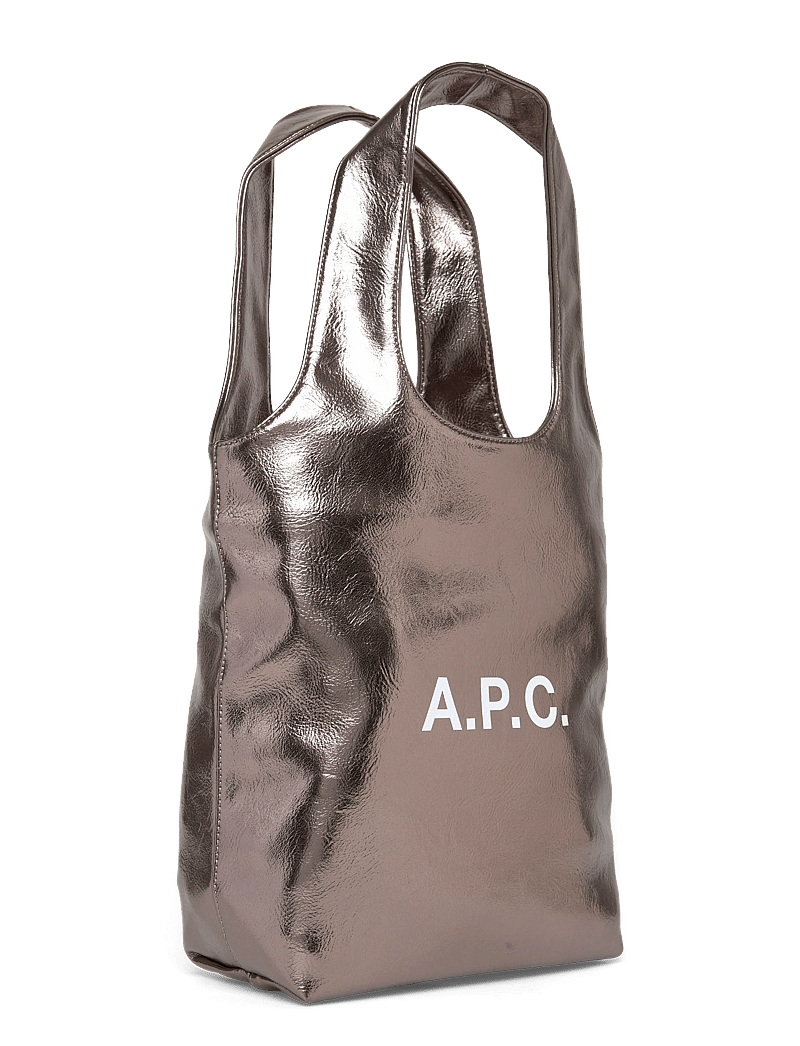 A.P.C. - tote ninon small - shoppers - argent foncÉ - 2