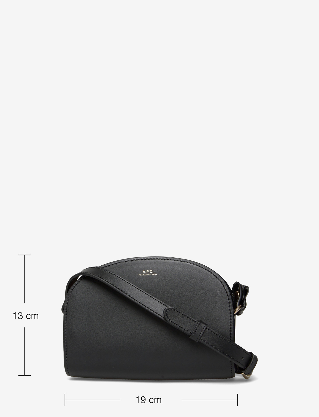 A.P.C. - bag demi-lune mini - speciella tillfällen - noir - 3