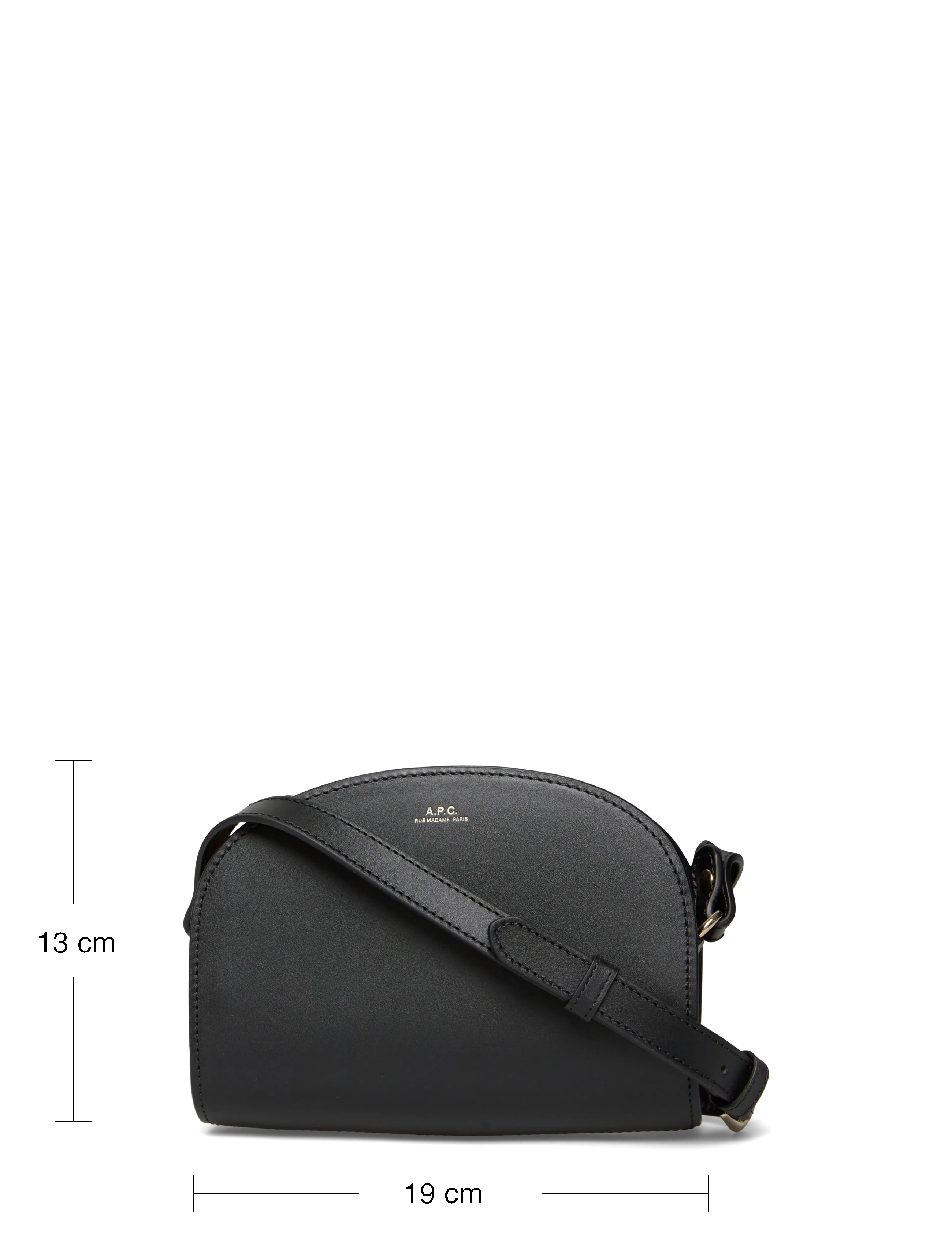 A.P.C. - bag demi-lune mini - festkläder till outletpriser - noir - 3
