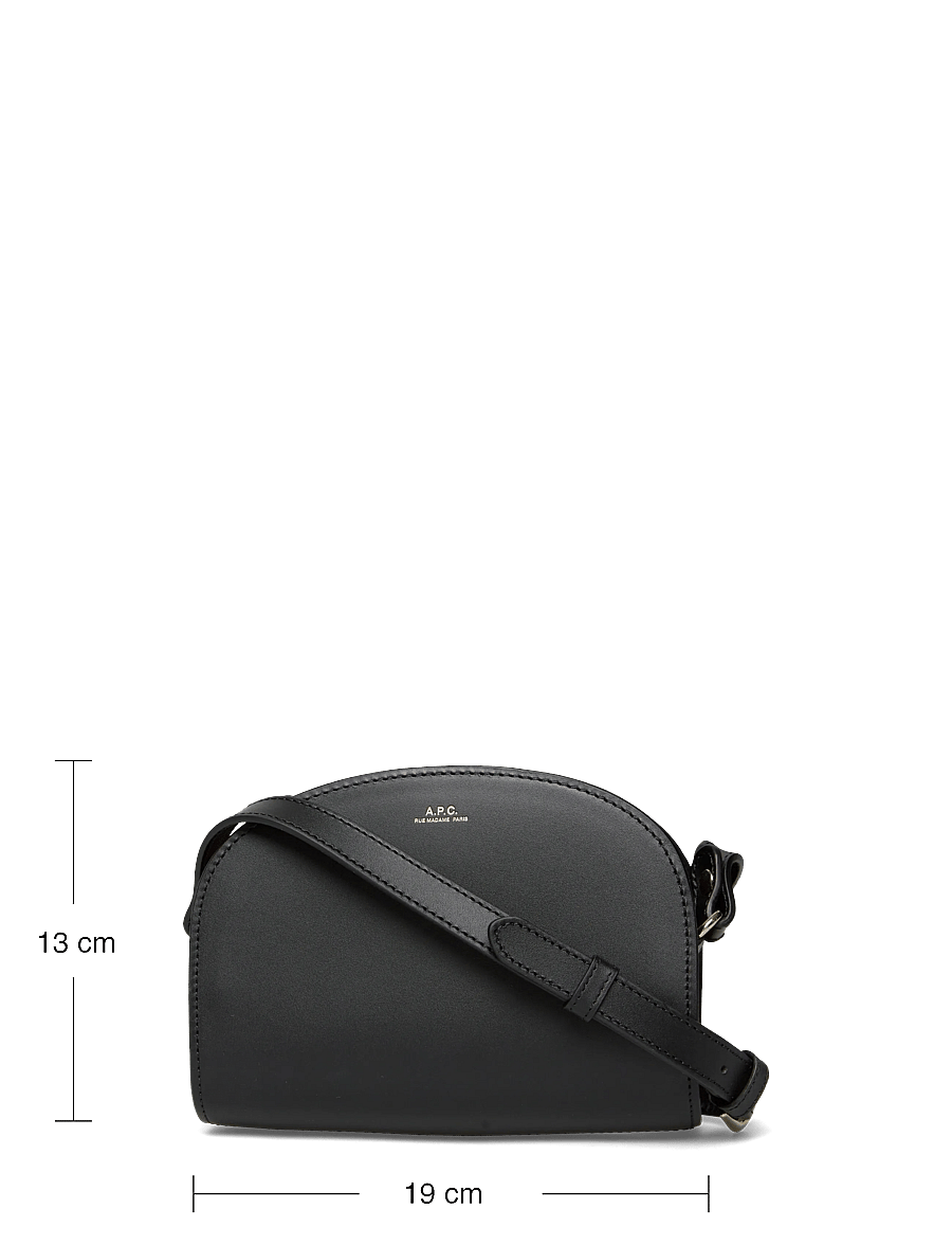 A.P.C. - bag demi-lune mini - shoulder bags - noir - 3