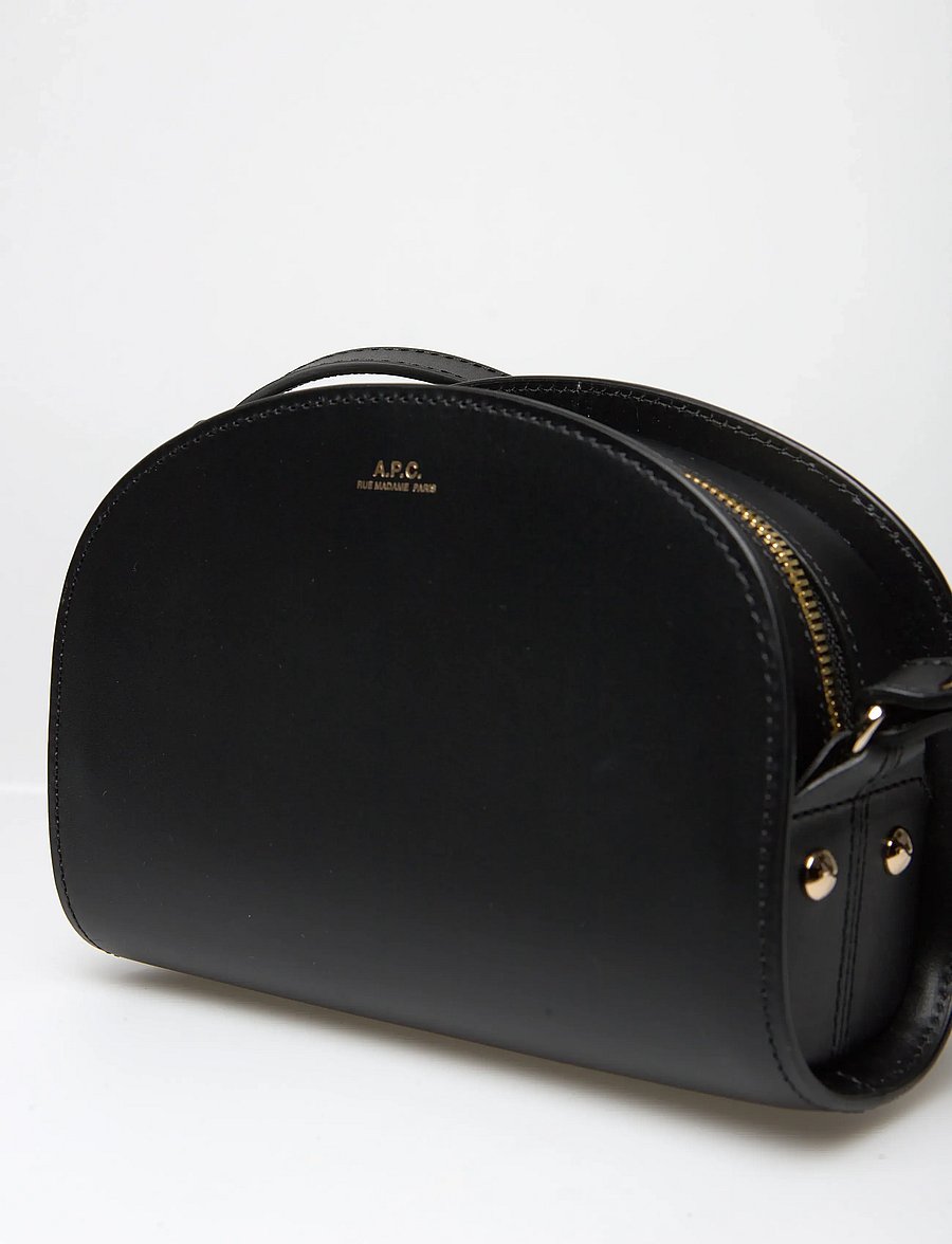 A.P.C. - bag demi-lune mini - shoulder bags - noir - 4