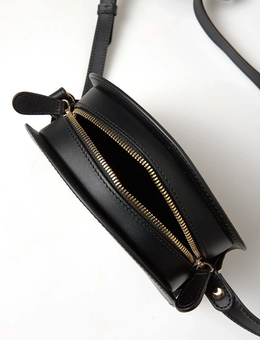 A.P.C. - bag demi-lune mini - shoulder bags - noir - 5