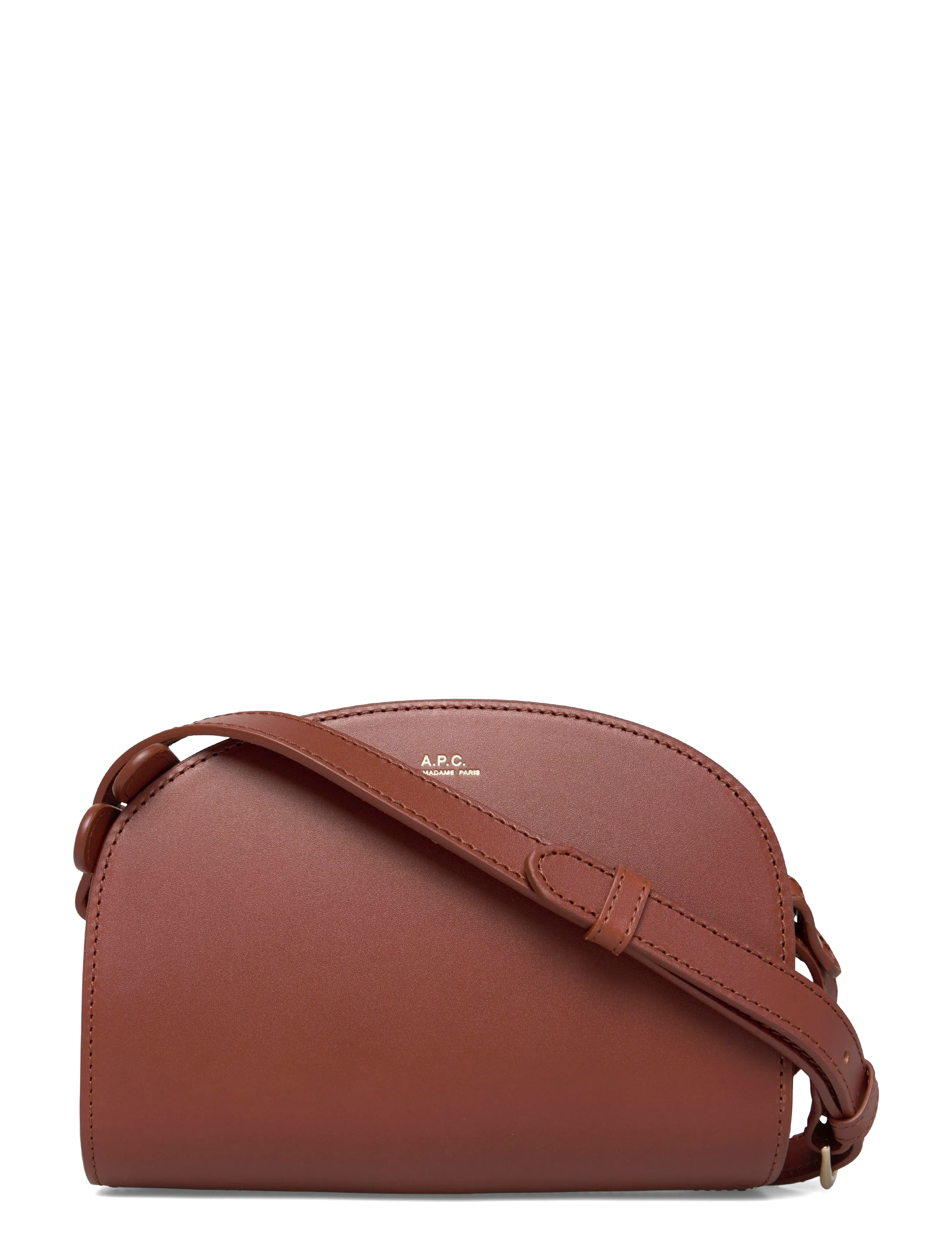 A.P.C. Bag Demi-Lune Mini, One Size, Bags, Braun - Top Handle Frauen