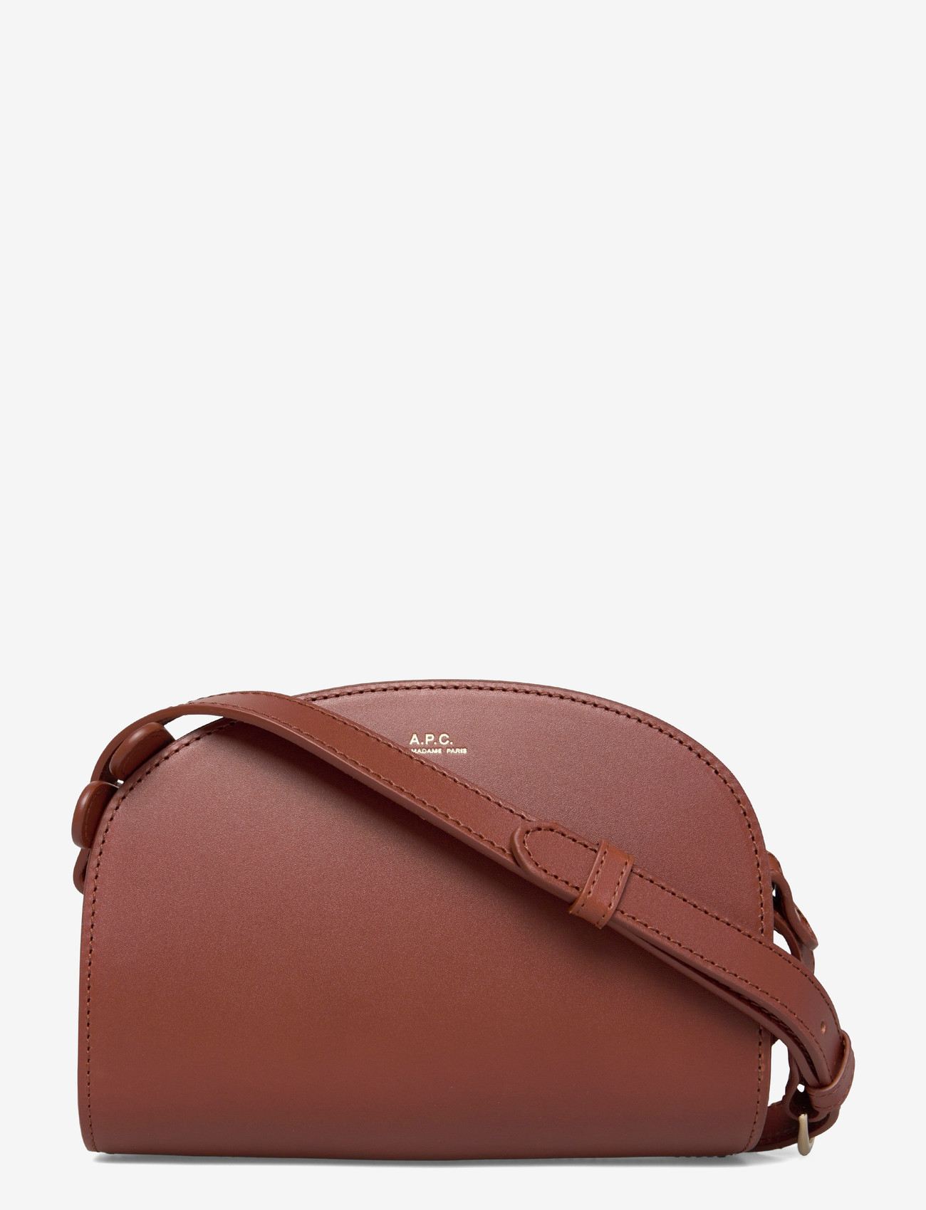 A.P.C. - bag demi-lune mini - henkeltaschen - noisette - 0
