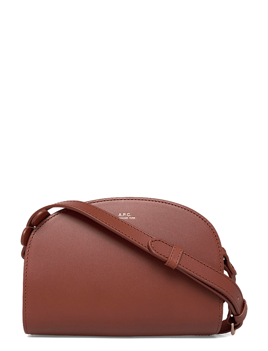 A.P.C. - bag demi-lune mini - top handle tasker - noisette - 0