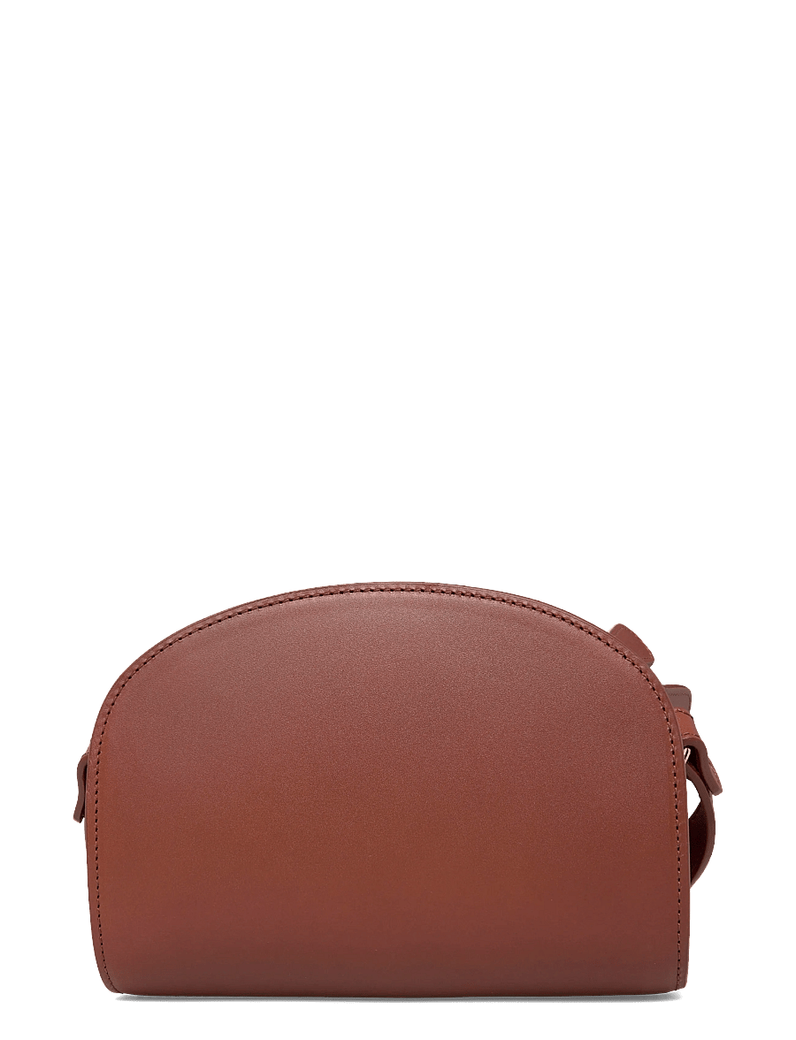 A.P.C. - bag demi-lune mini - top handle tasker - noisette - 1