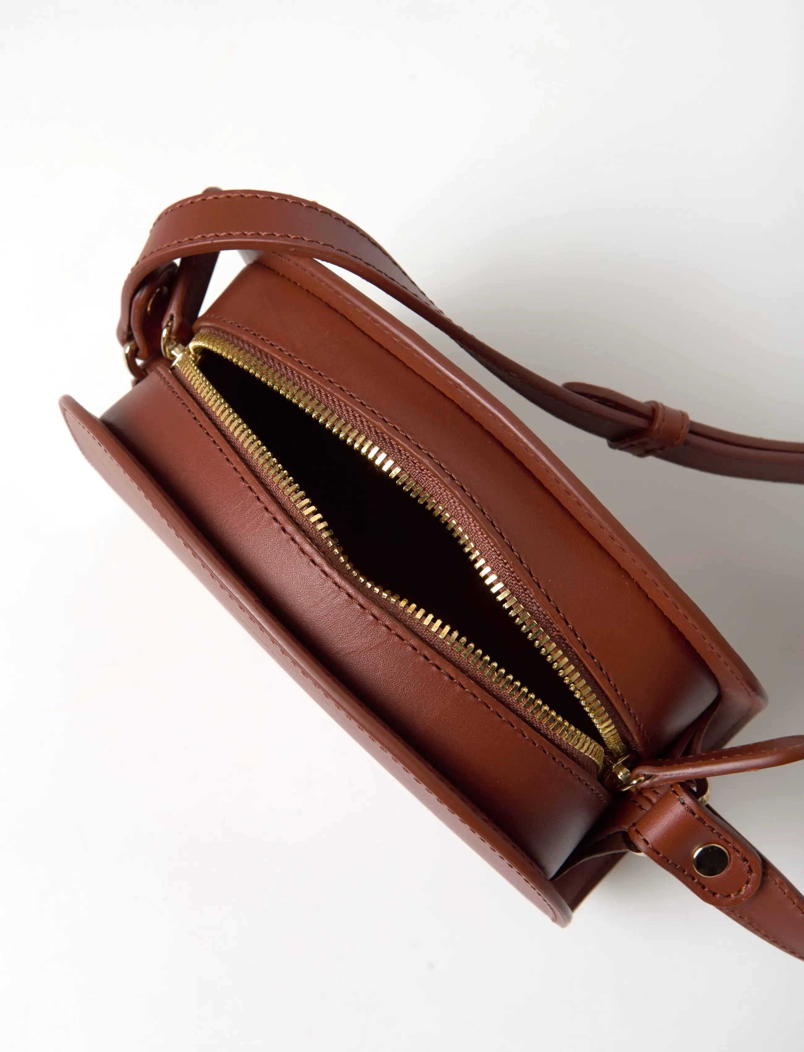 A.P.C. - bag demi-lune mini - hversdagsleg tíska - noisette - 5