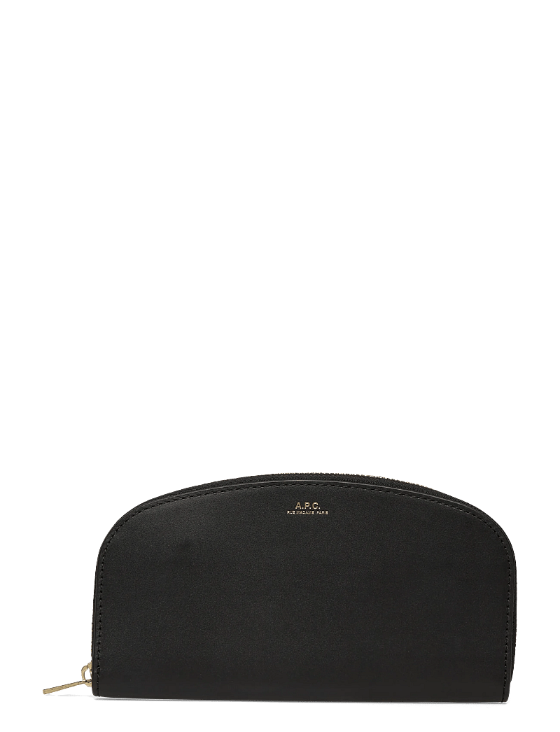 A.P.C. - PORTEFEUILLE DEMI-LUNE - portemonnaies - noir - 0