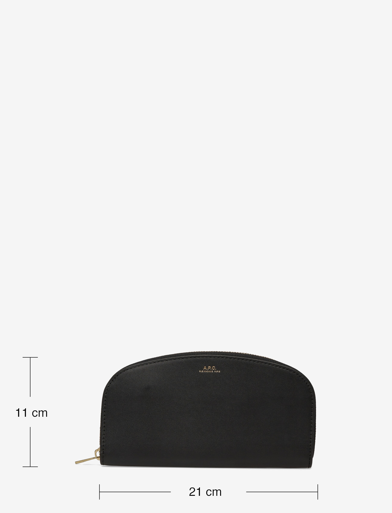 A.P.C. - PORTEFEUILLE DEMI-LUNE - portemonnaies - noir - 3