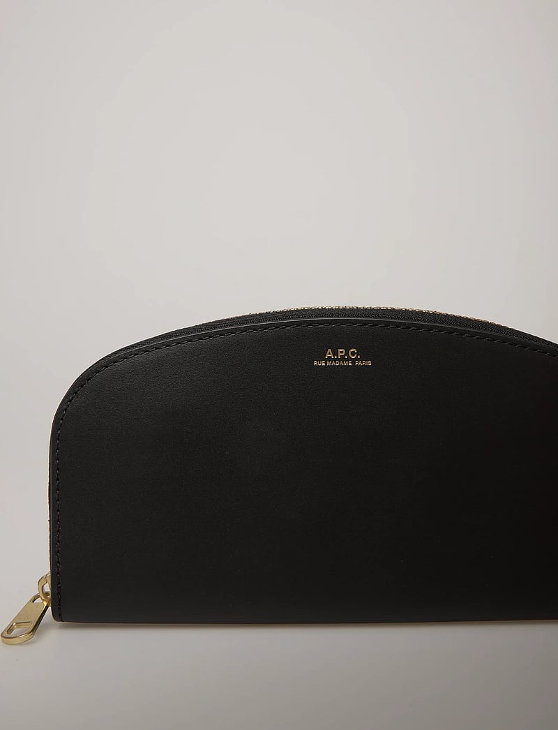 A.P.C. - PORTEFEUILLE DEMI-LUNE - portemonnaies - noir - 4