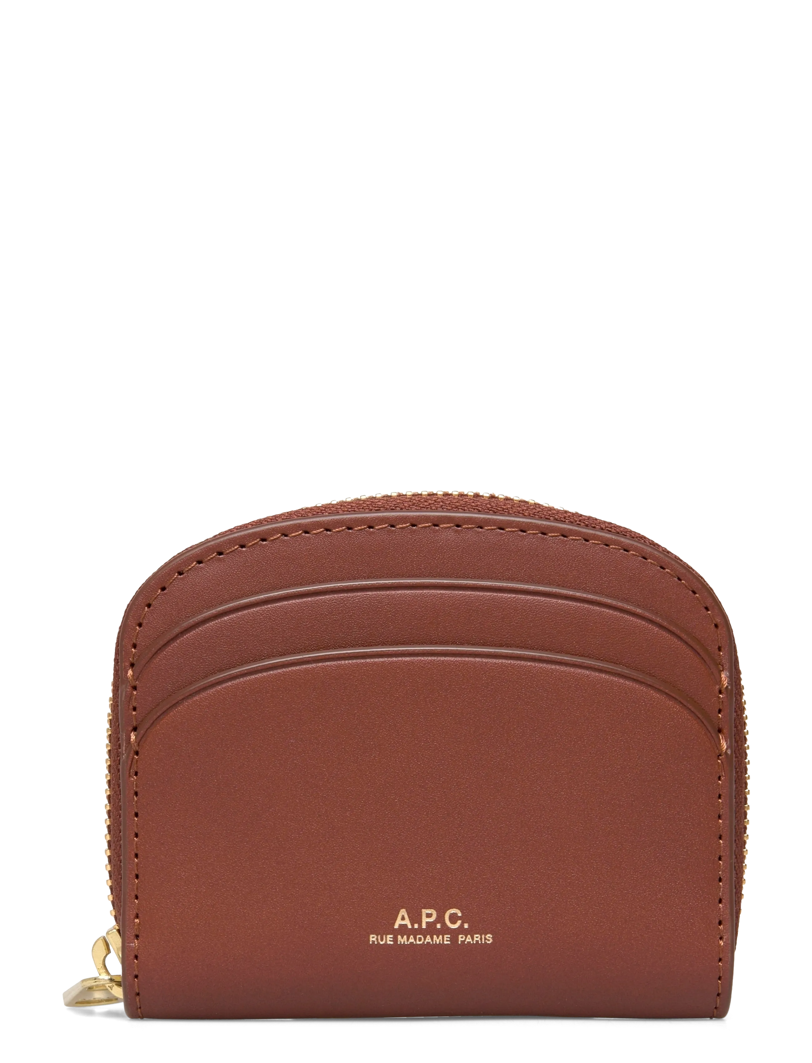 A.P.C. Compact Demi-Lune Mini Braun - One Size - Damen