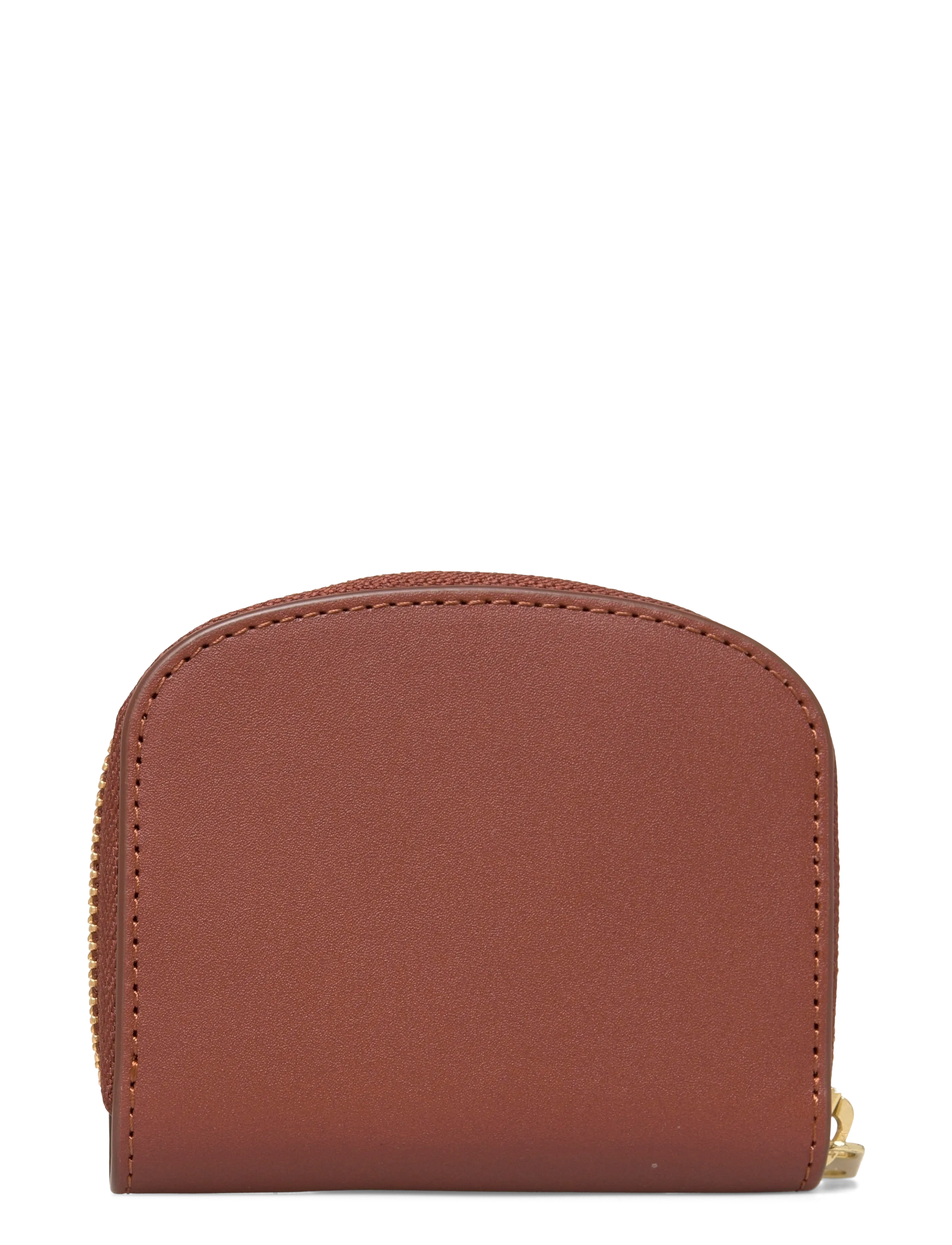 A.P.C. - compact demi-lune mini - wallets - noisette - 1
