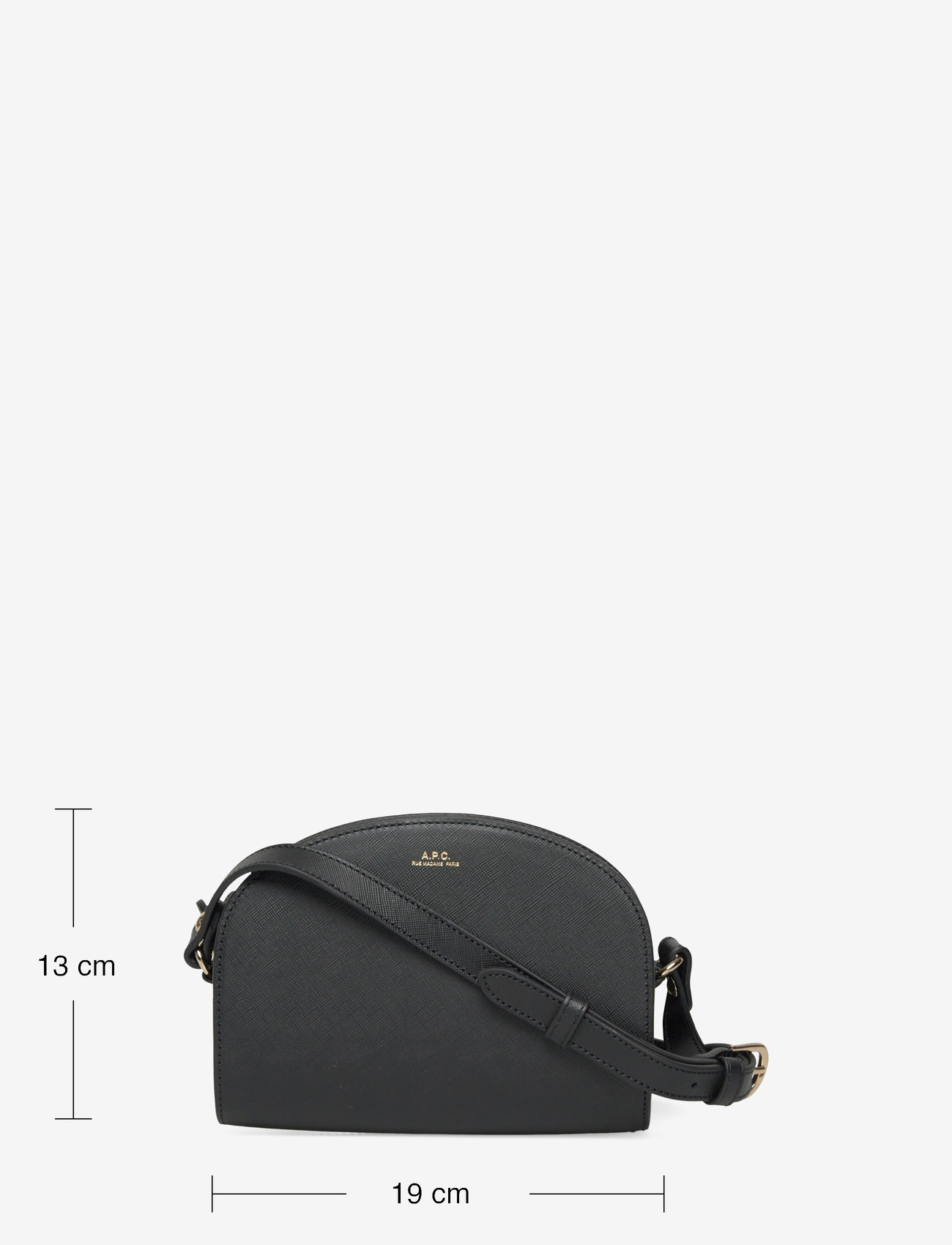 A.P.C. - SAC DEMI-LUNE MINI - crossbody bags - noir - 3
