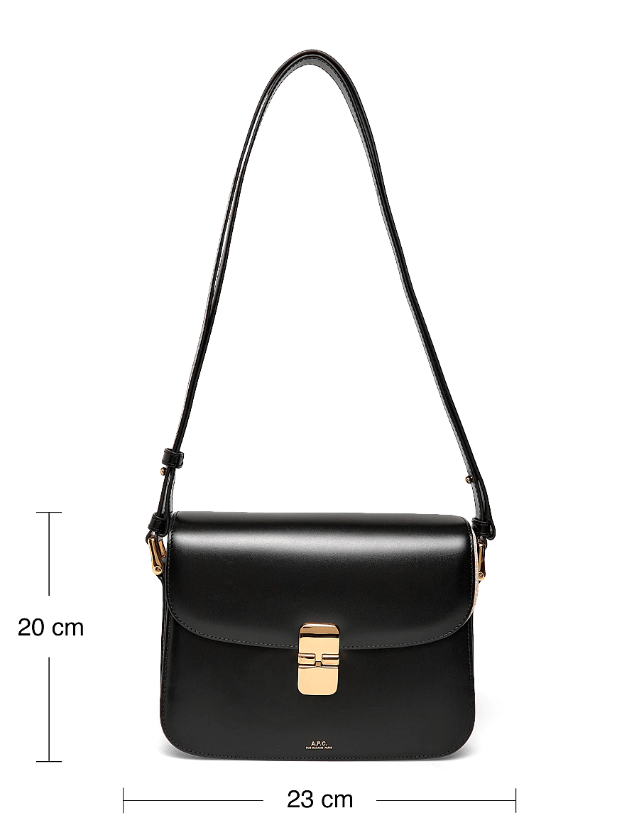 A.P.C. - sac grace - umhängetaschen - black - 3