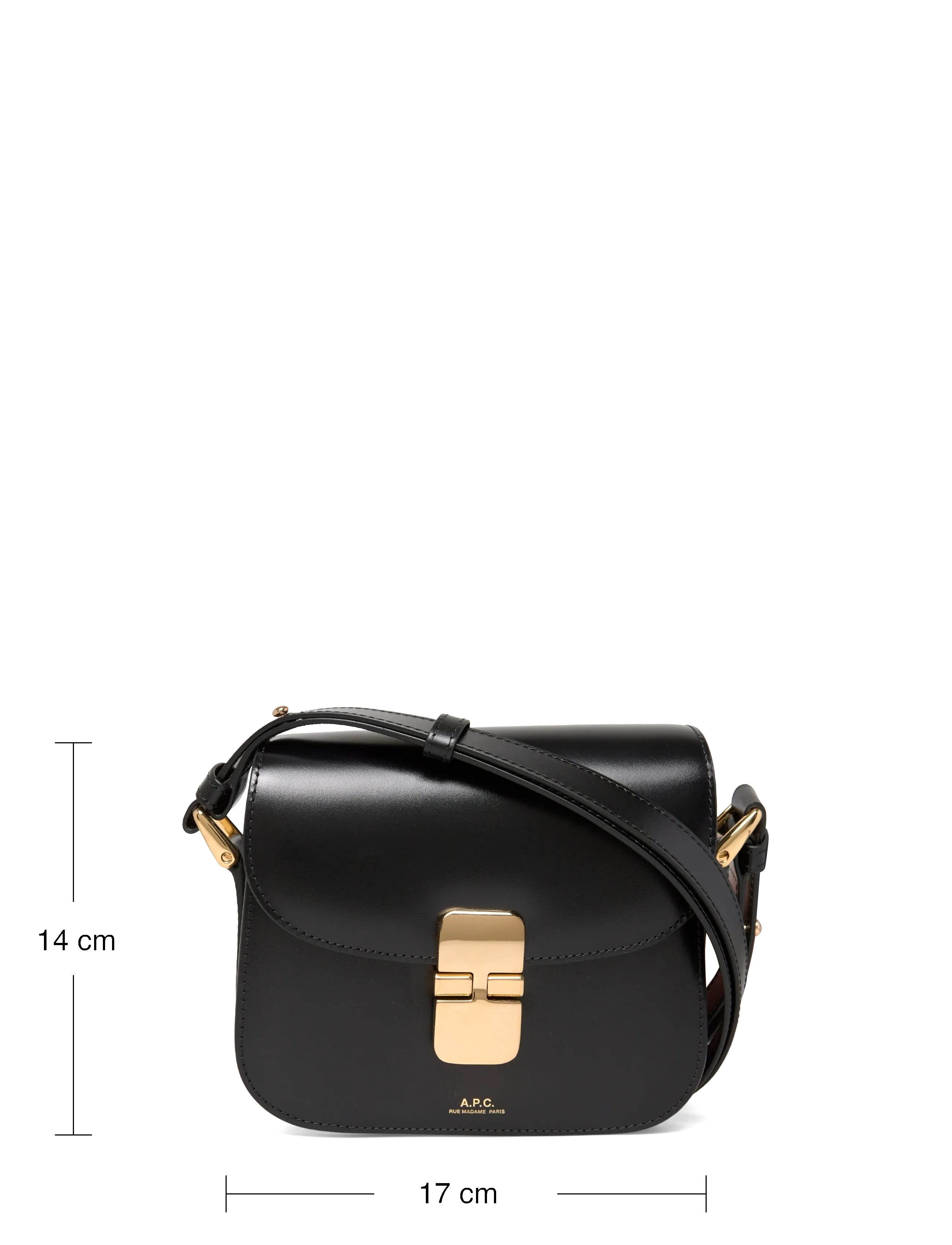 A.P.C. - bag grace mini - top handle tasker - noir - 3