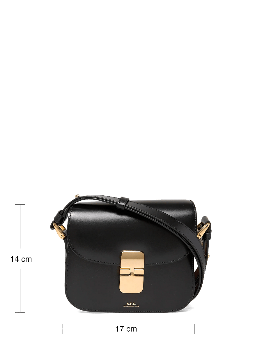 A.P.C. - bag grace mini - top handle tasker - noir - 3