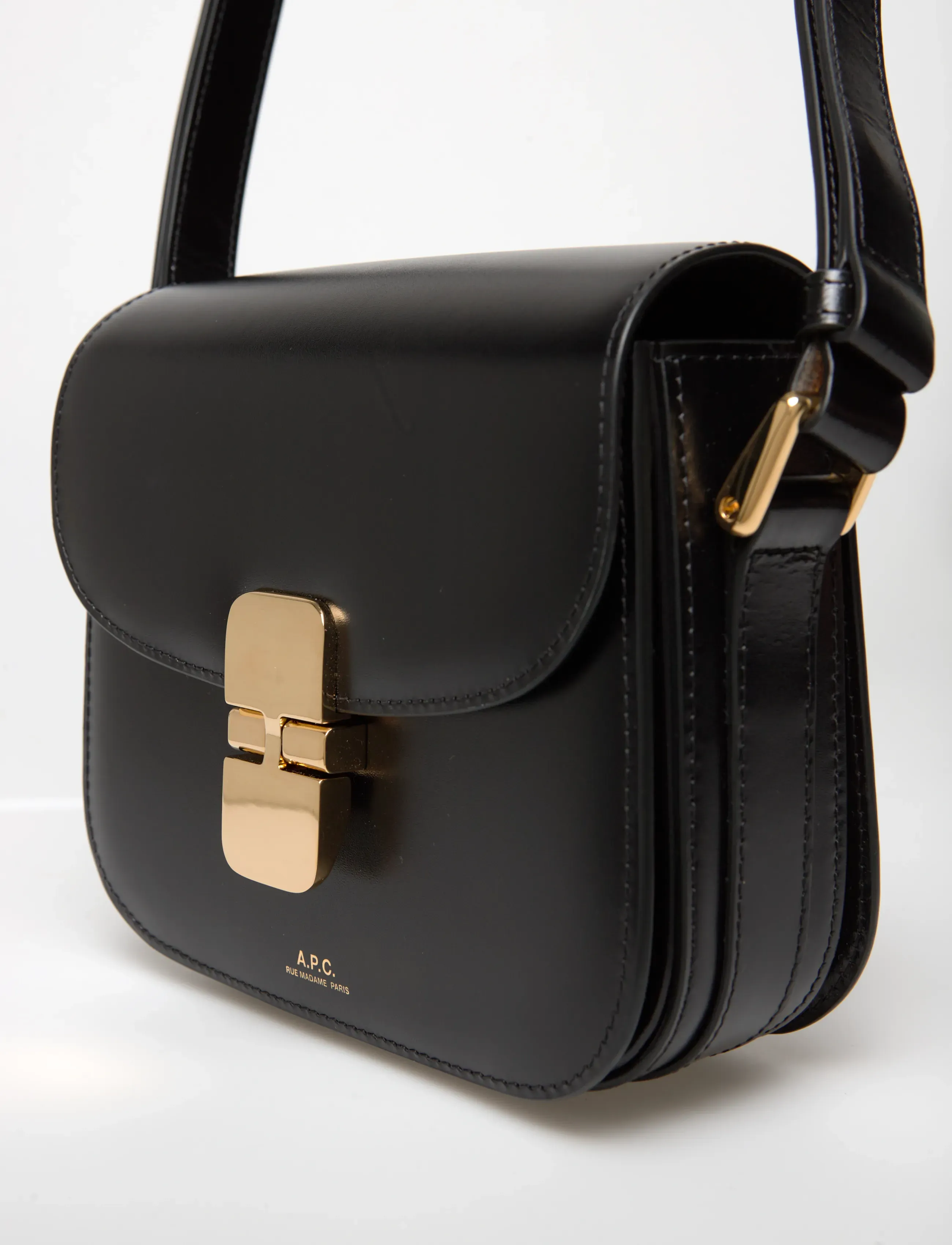 A.P.C. - bag grace mini - top handle tasker - noir - 4