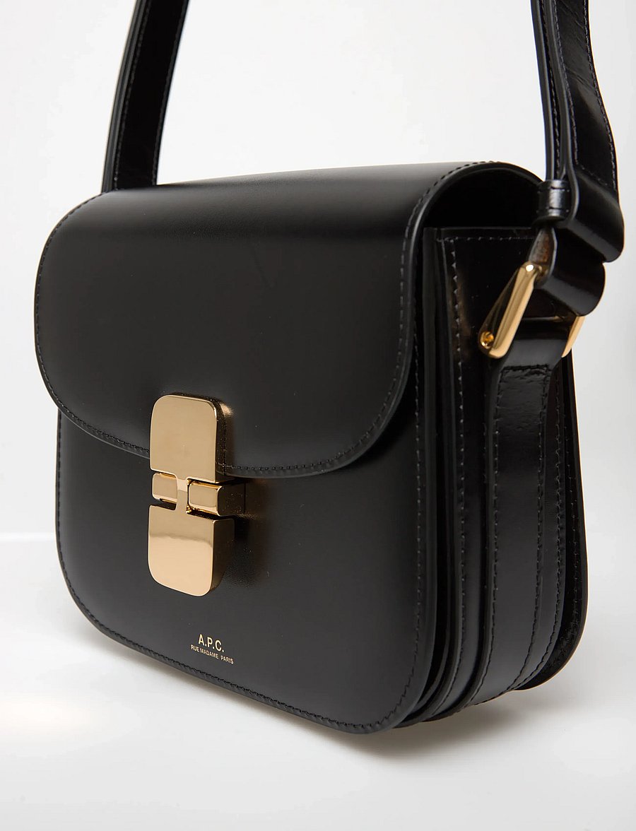 A.P.C. - bag grace mini - top handle tasker - noir - 4